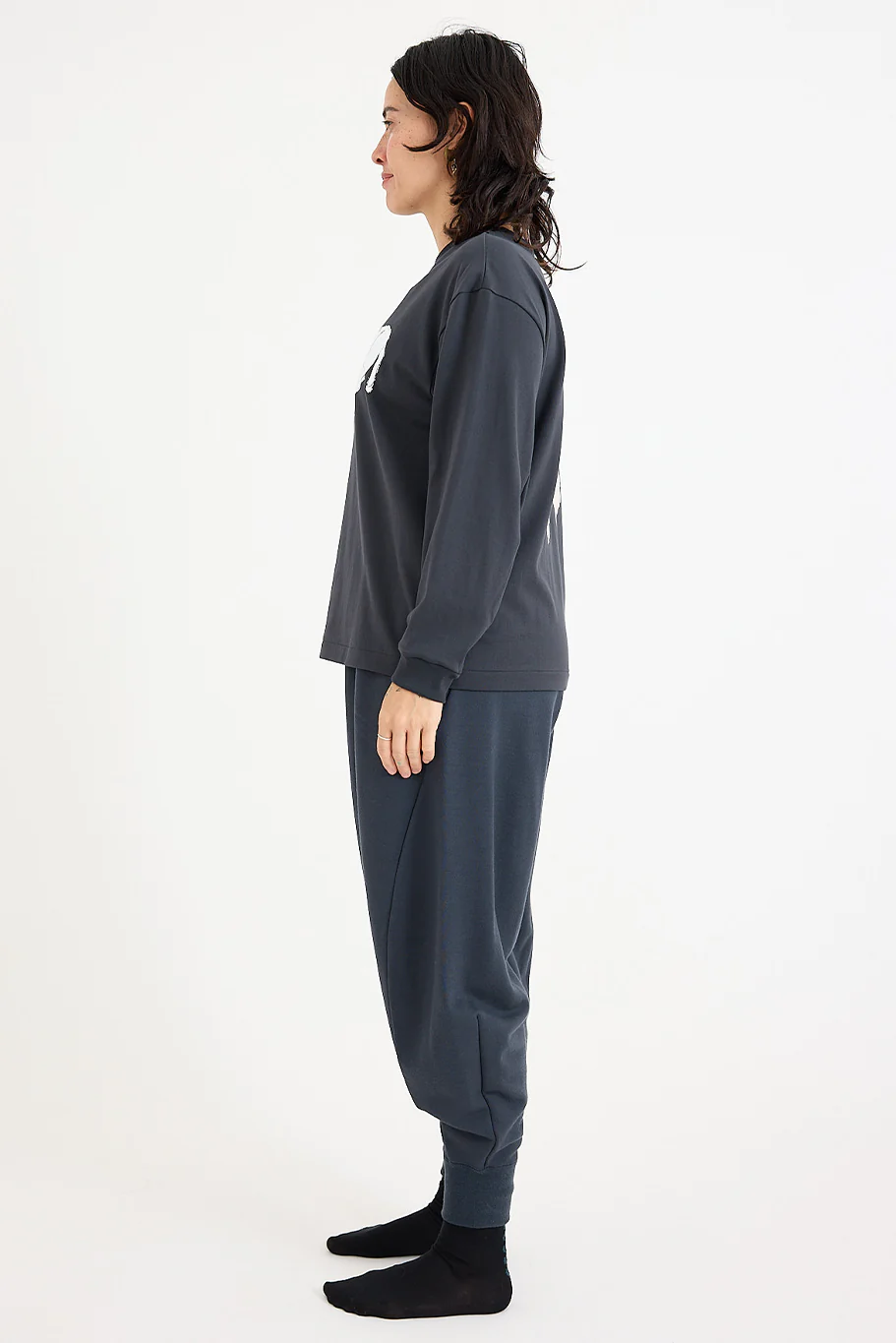 Mina Perhonen - Earth Piece Pants - Charcoal - Image 4