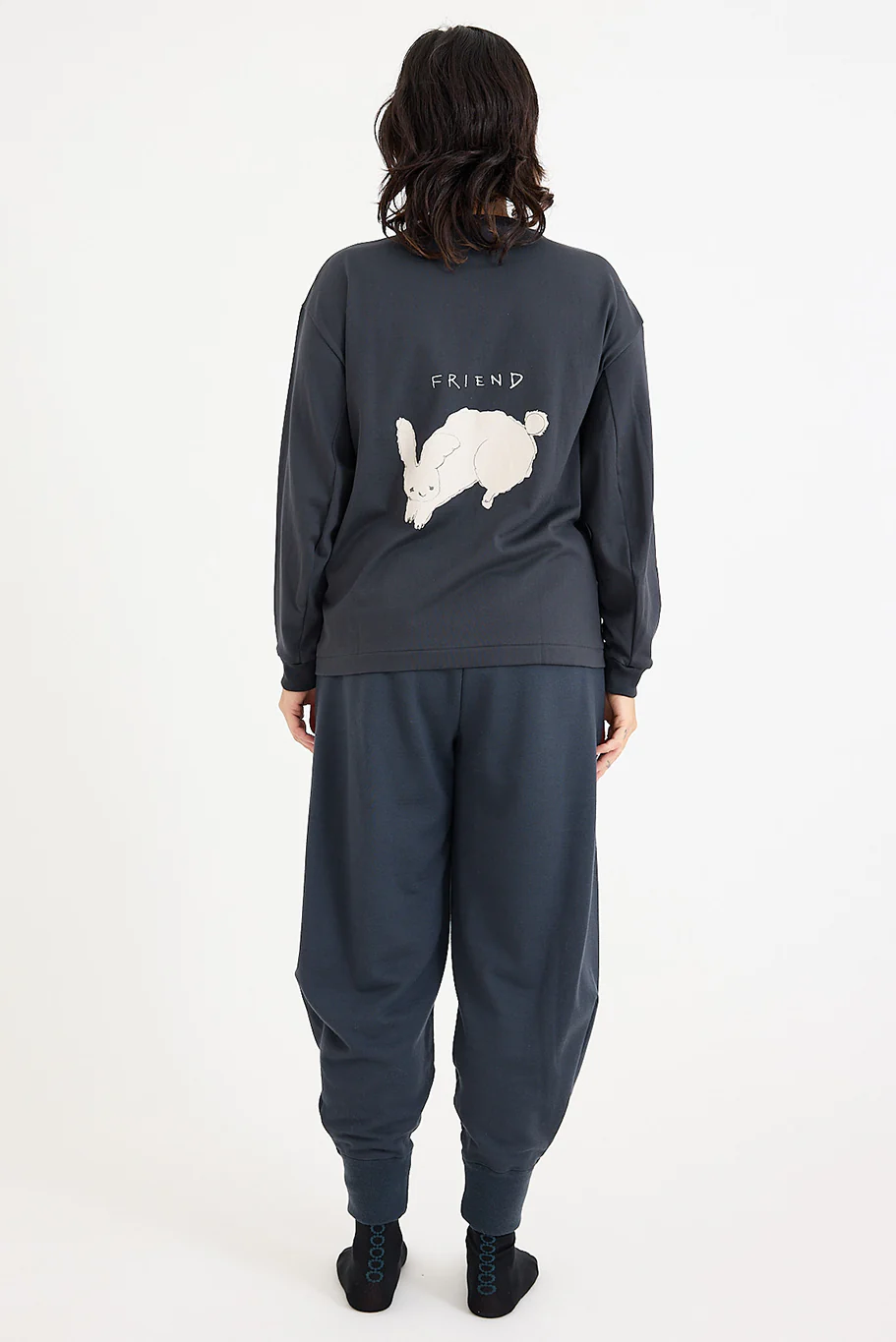 Mina Perhonen - Earth Piece Pants - Charcoal - Image 5