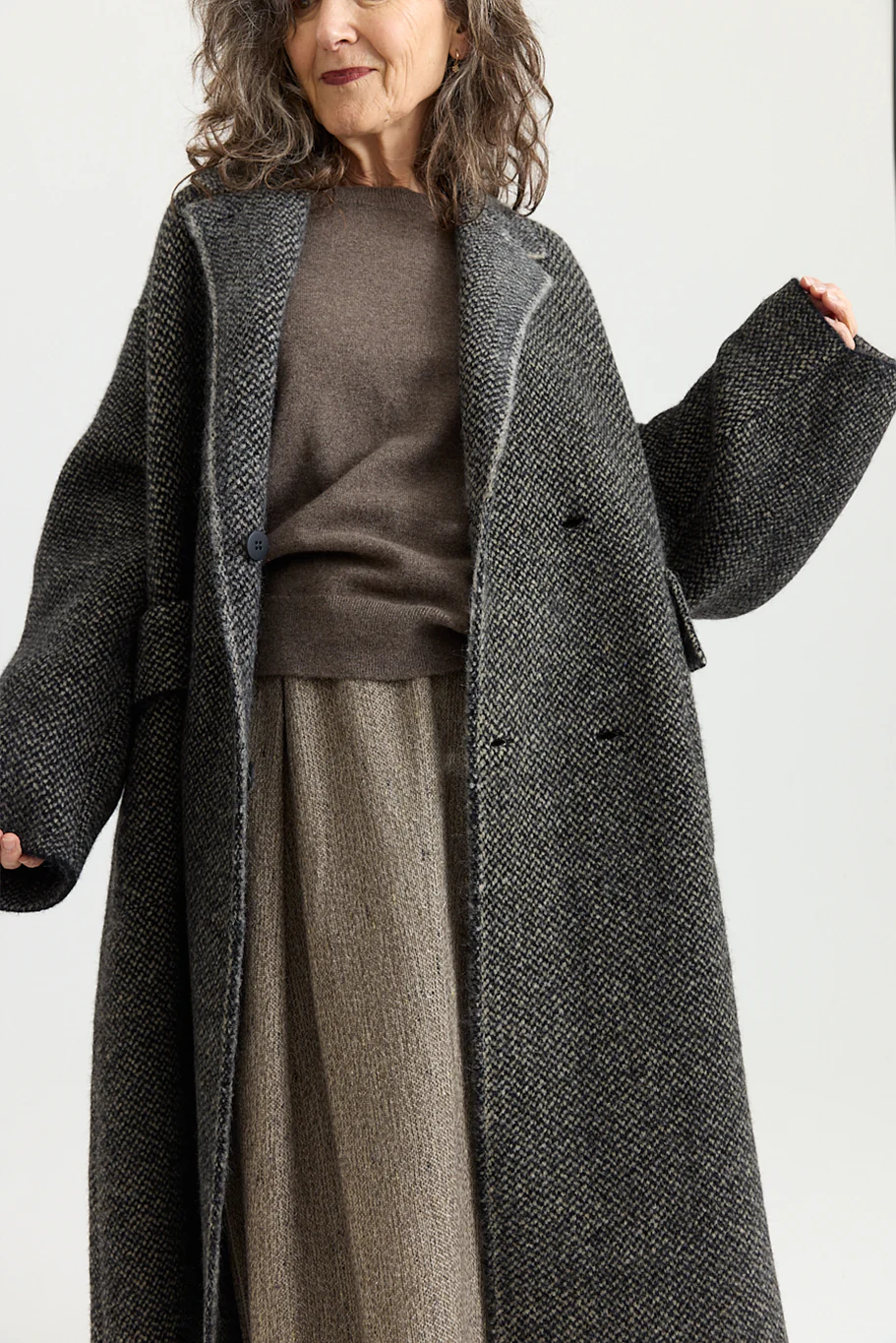 Boboutic - Double Breasted Coat - Black/Natural - Image 6