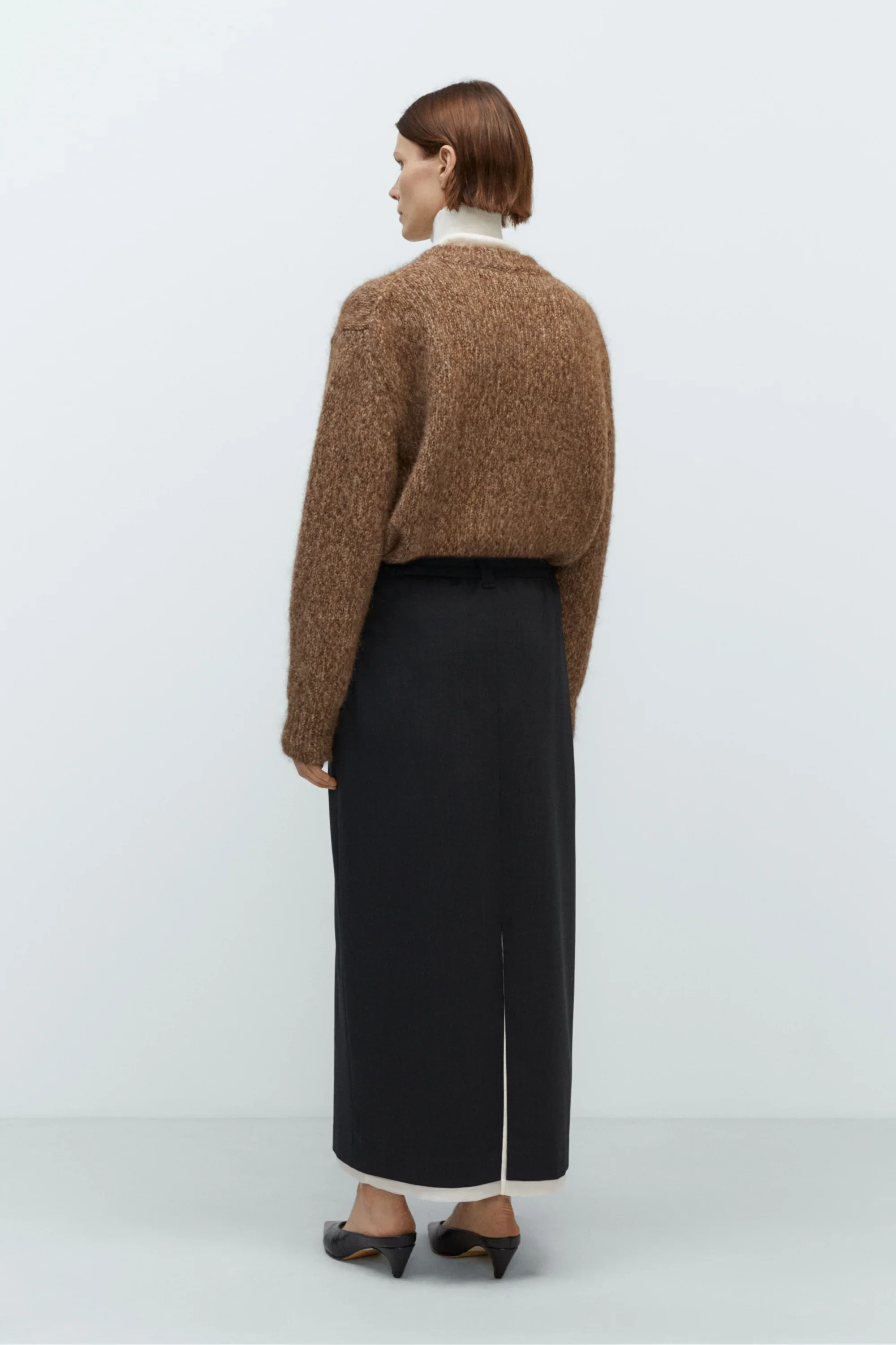 Cordera - Tailoring Long Skirt - Anthracite - Image 2