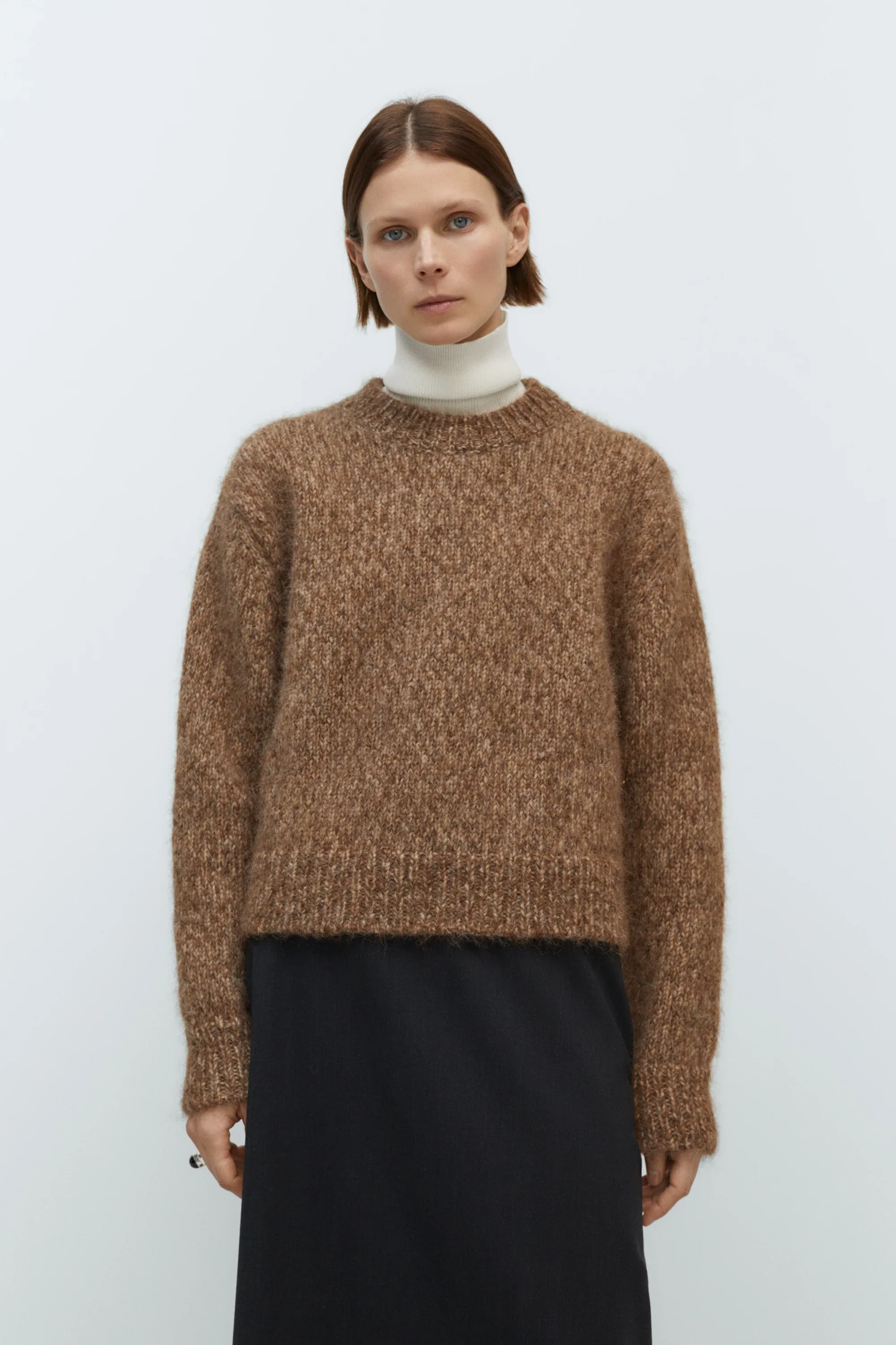 Cordera - Chunky Sweater - Brown Melange - Image 3