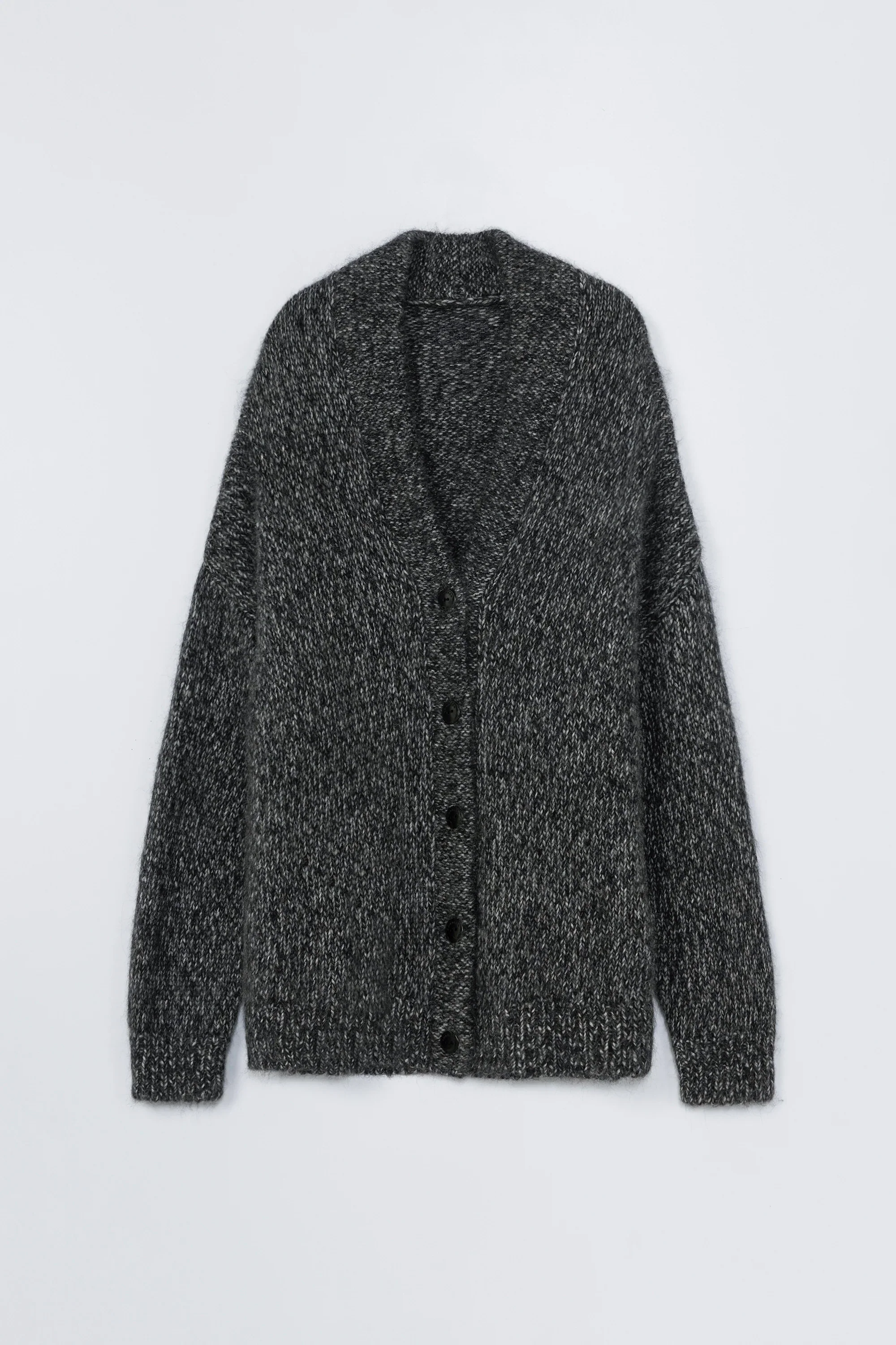 Cordera - Oversized Cardigan - Black Melange - Image 4