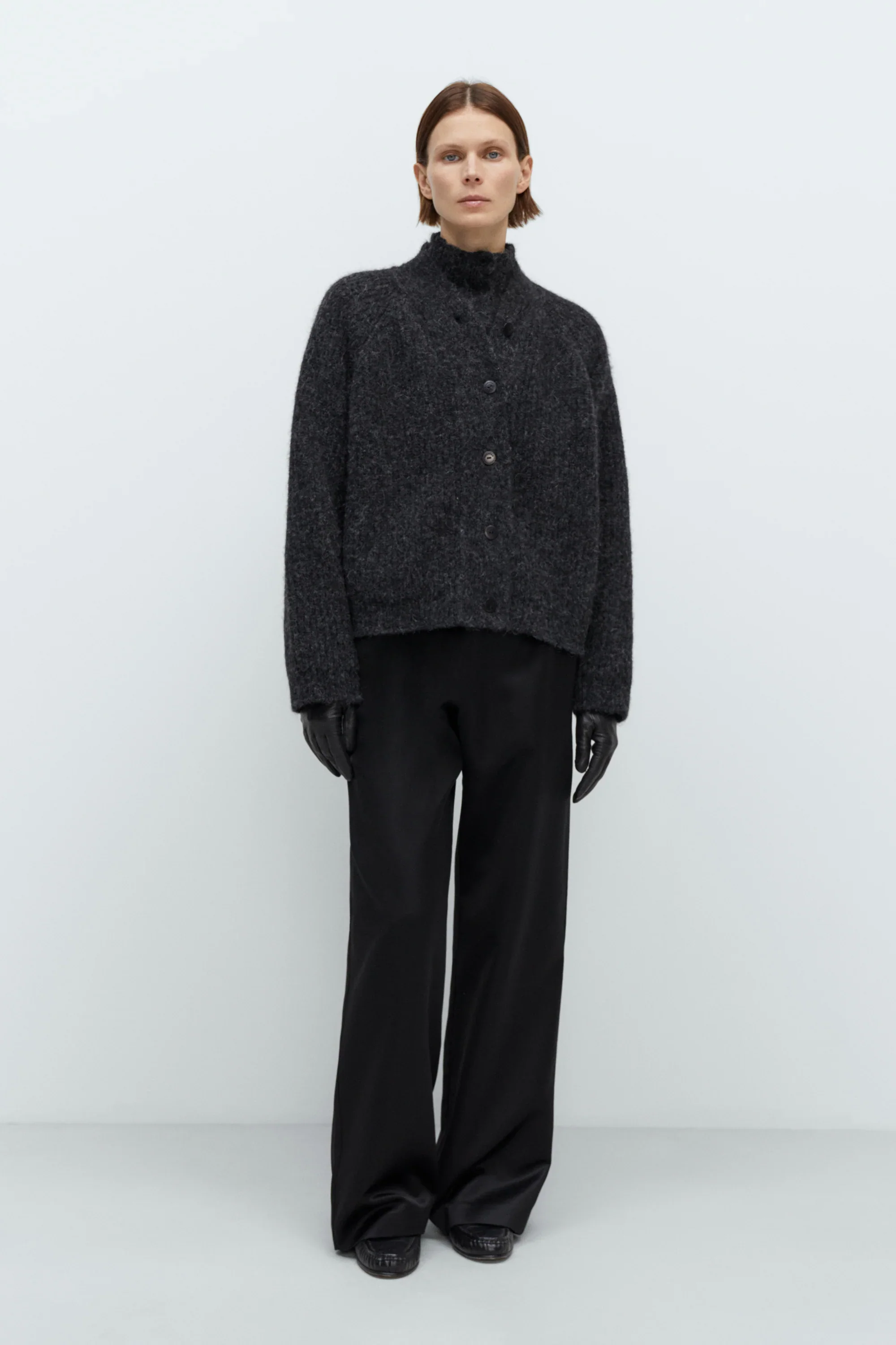 Cordera - Baby Alpaca Cardigan - Anthracite