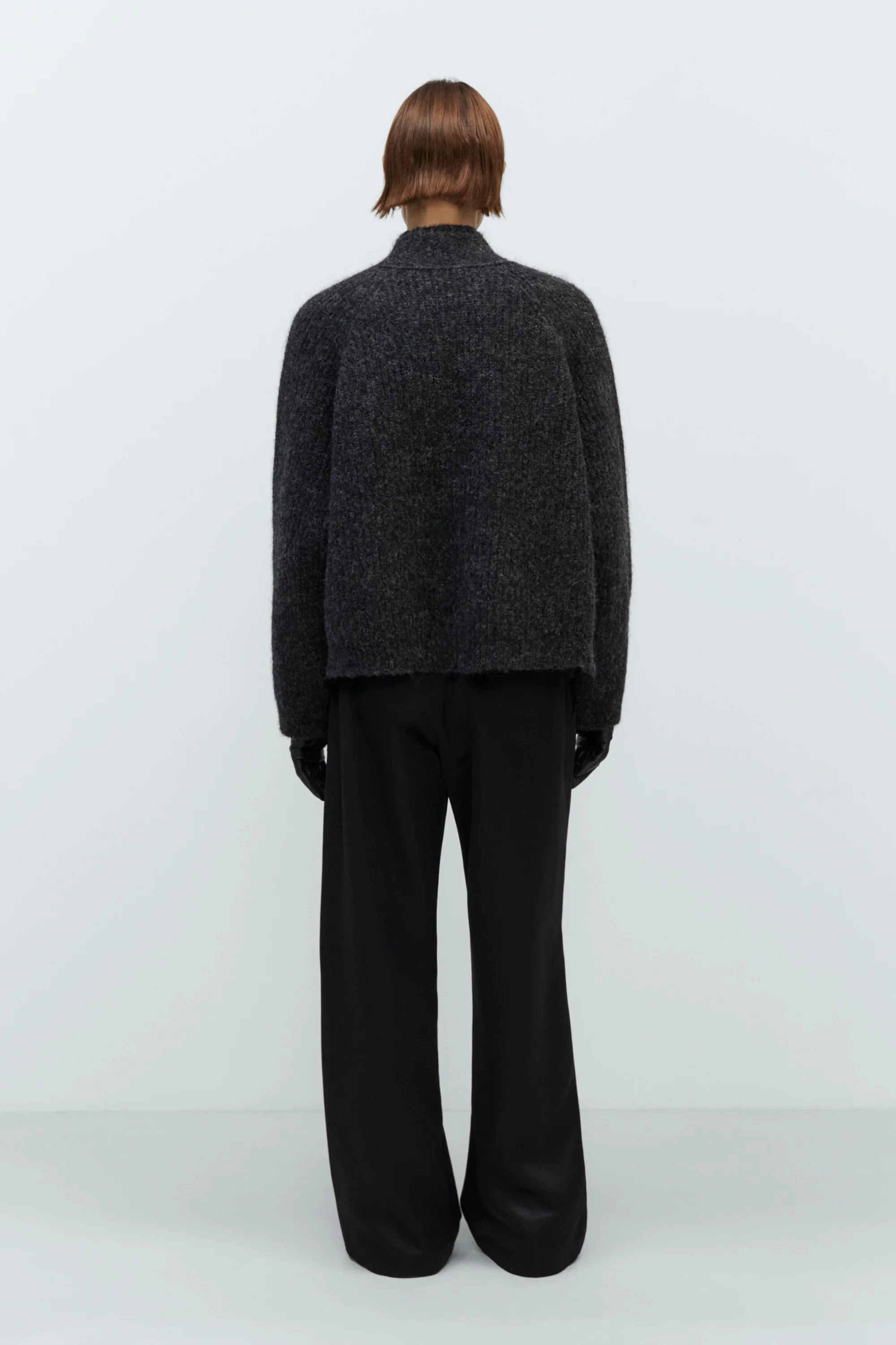 Cordera - Baby Alpaca Cardigan - Anthracite - Image 2