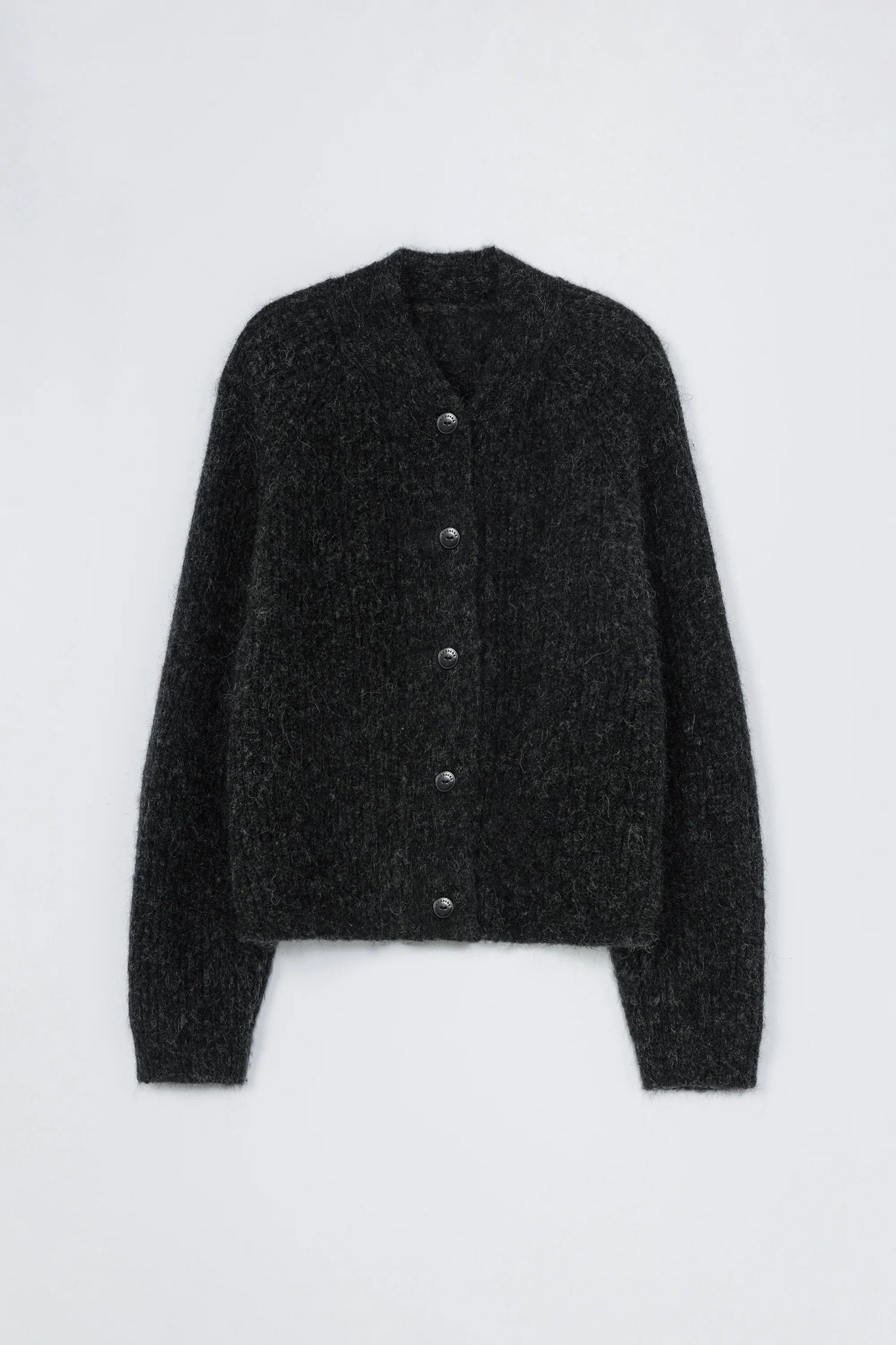 Cordera - Baby Alpaca Cardigan - Anthracite - Image 4