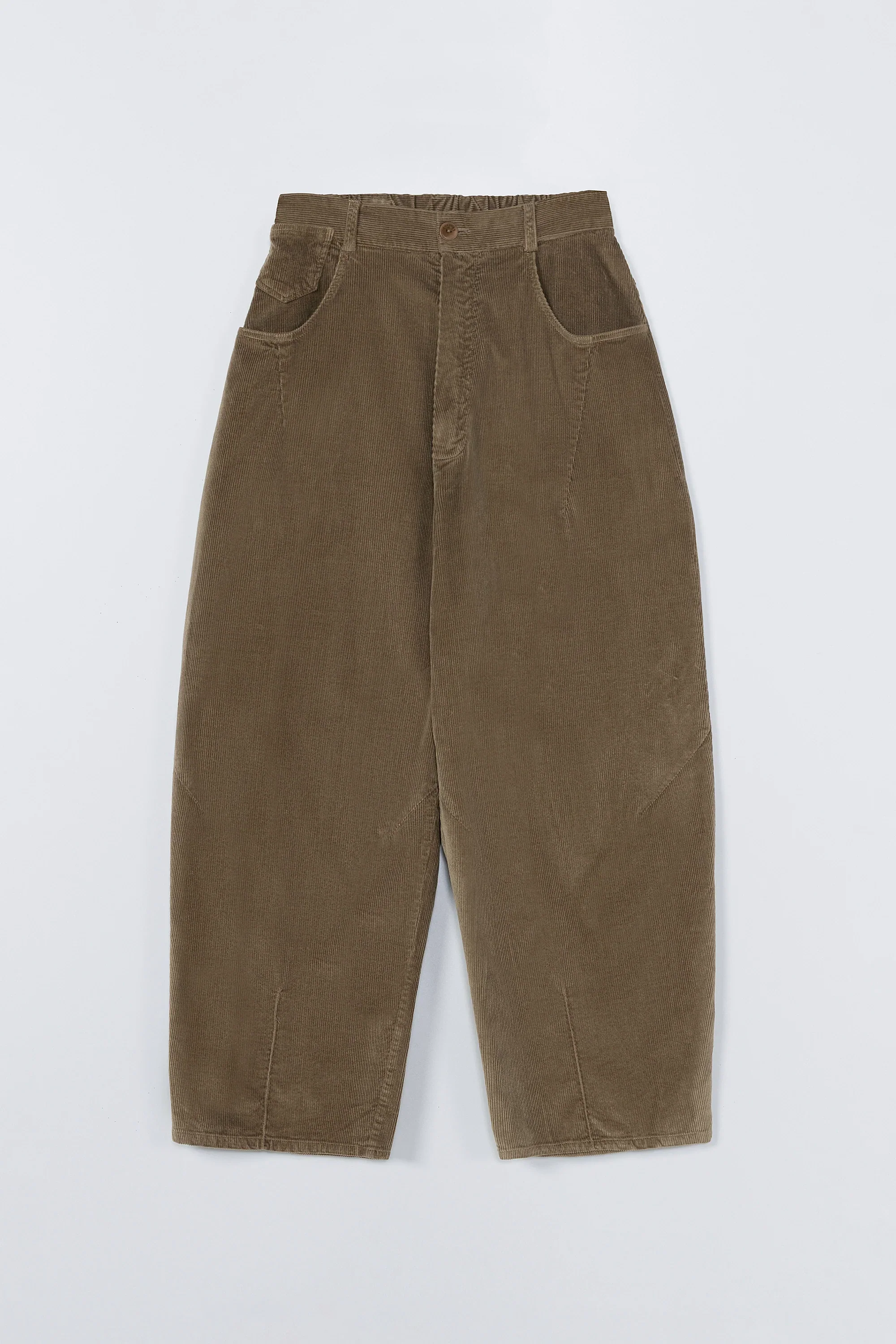 Cordera - Corduroy Baggy Pants - Sage - Image 4
