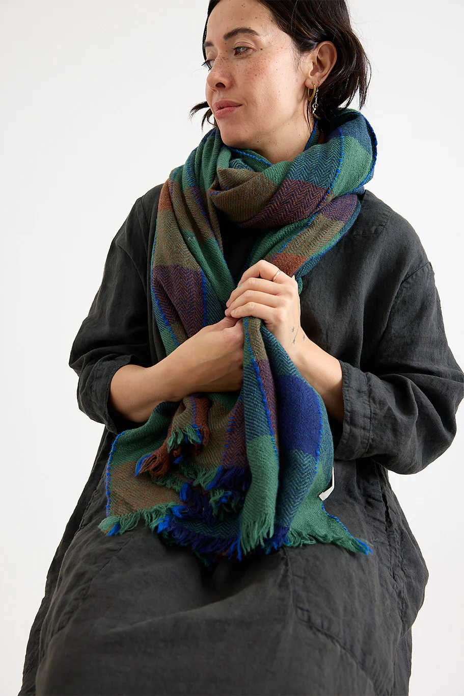 Lovat + Green - Mozart Scarf - Green
