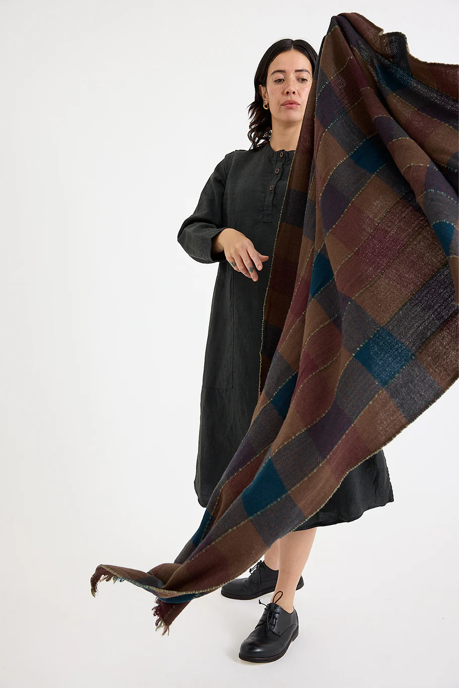 Lovat + Green - Mozart Scarf - Petrol - Image 4