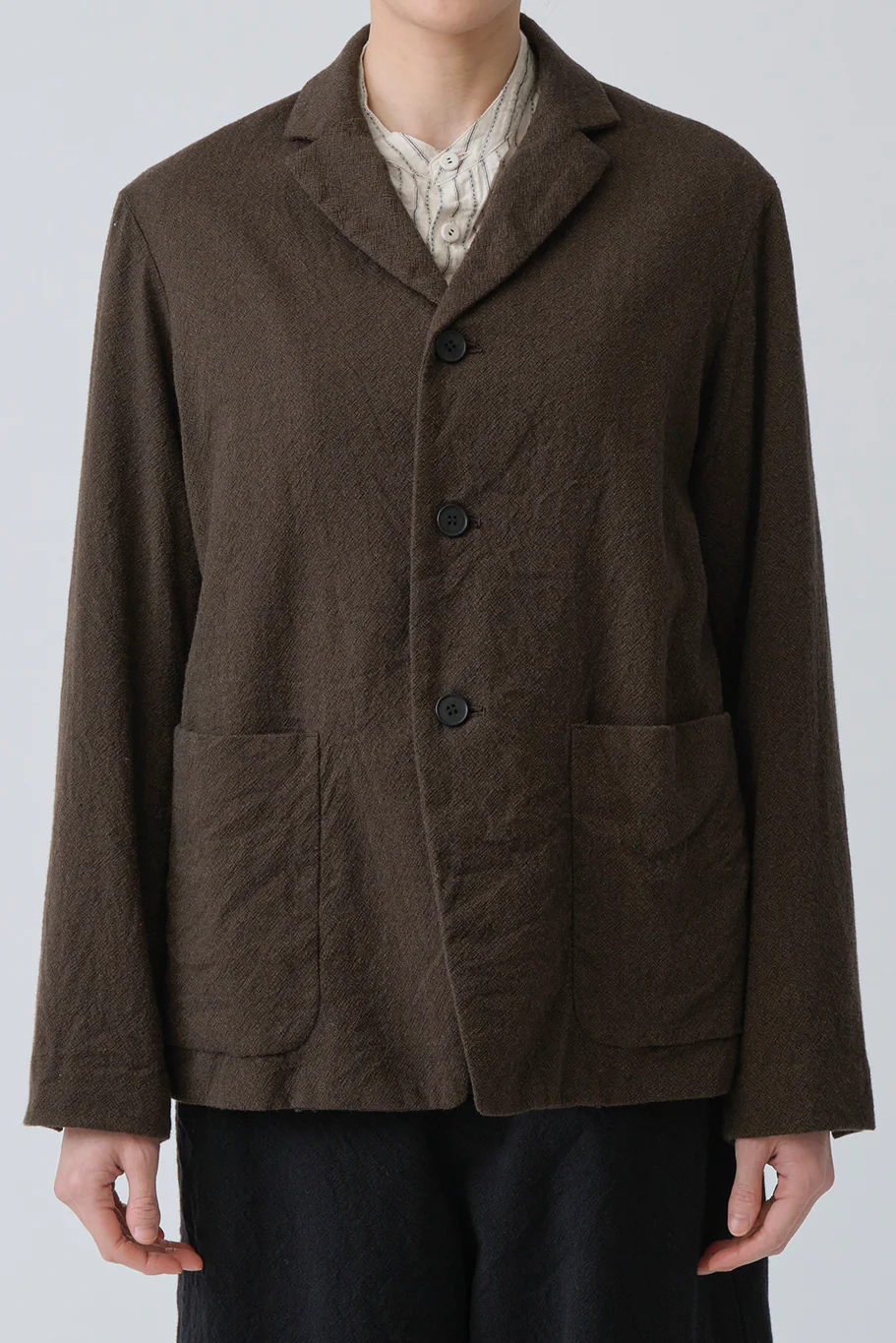 Pas de Calais - Wool Cotton Tailored Jacket - Image 2