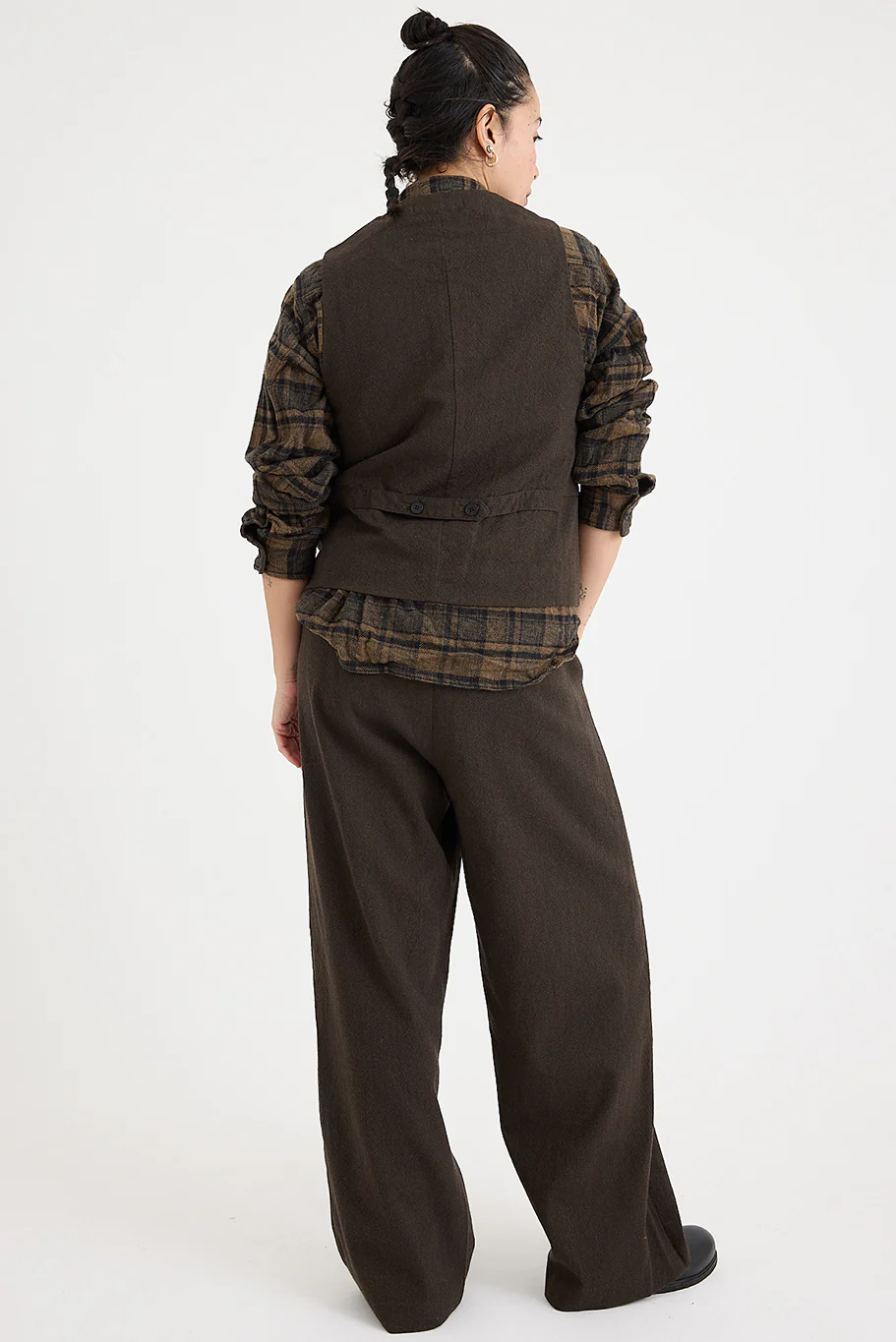 Pas de Calais - Wool Cotton Crewneck Vest - Image 3