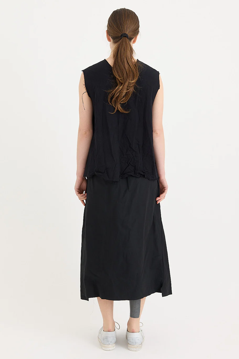 SCHA - Waxed Cotton - Two Pockets Twisted Skirt - Image 11