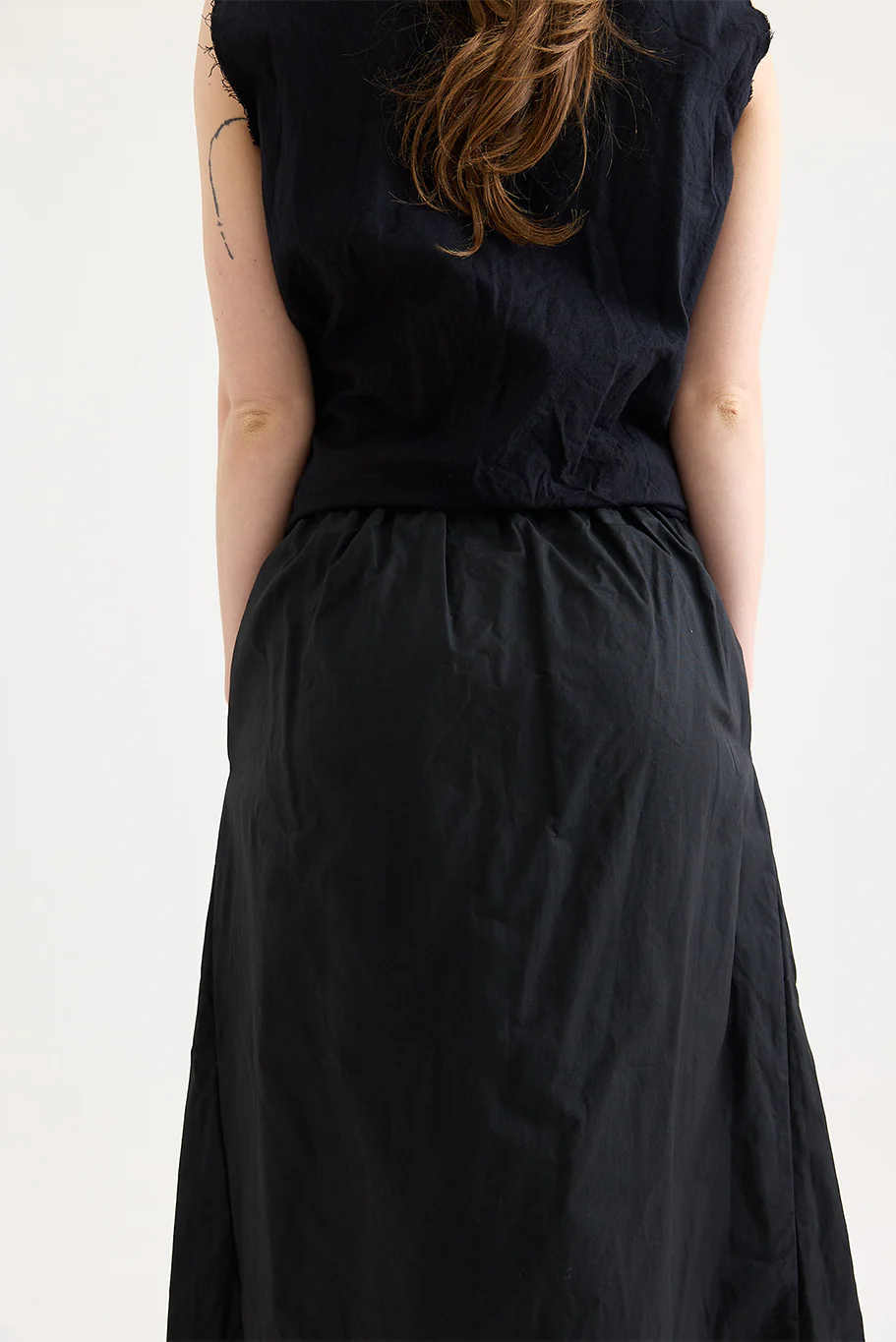 SCHA - Waxed Cotton - Two Pockets Twisted Skirt - Image 9