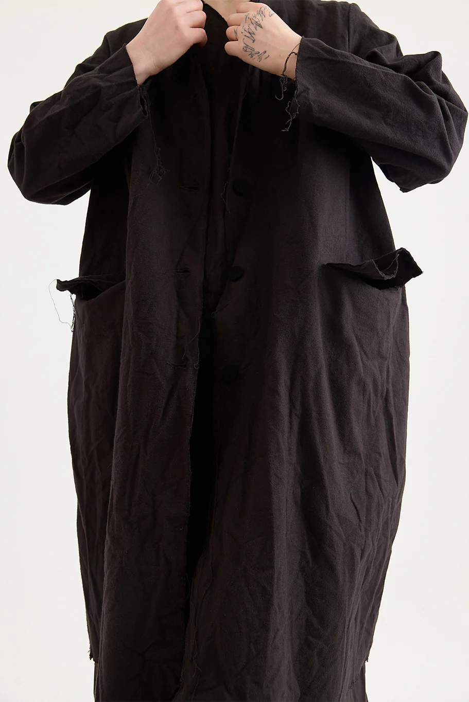SCHA - Cotton Flannel - Button-Down Cosy Coat - Image 3