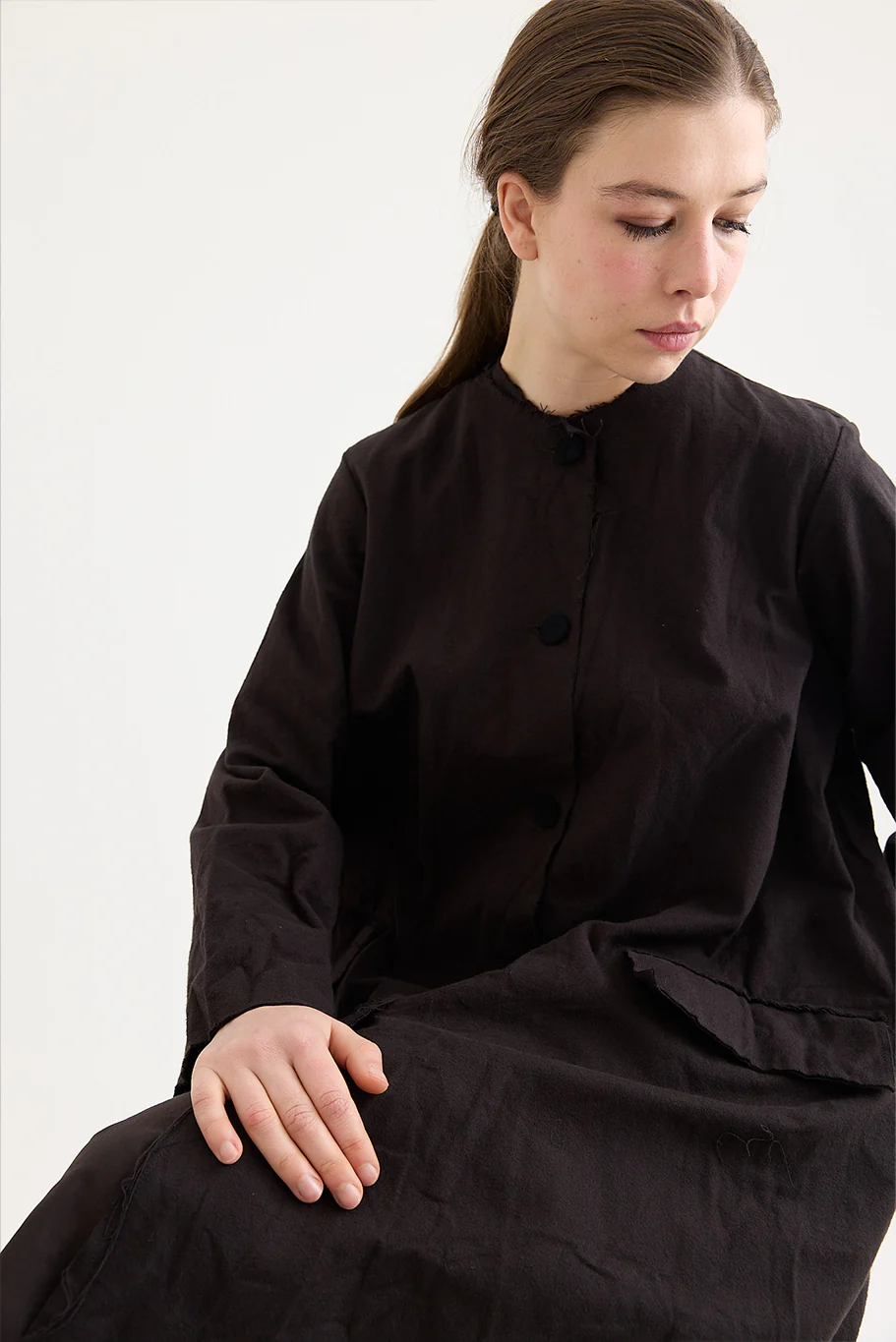 SCHA - Cotton Flannel - Button-Down Cosy Coat - Image 5