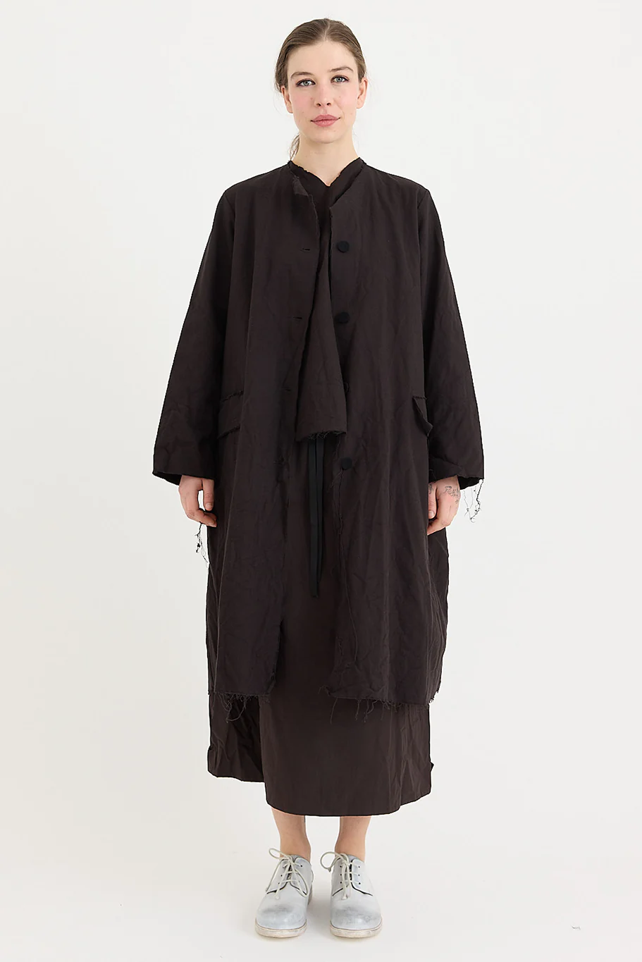SCHA - Cotton Flannel - Button-Down Cosy Coat - Image 7