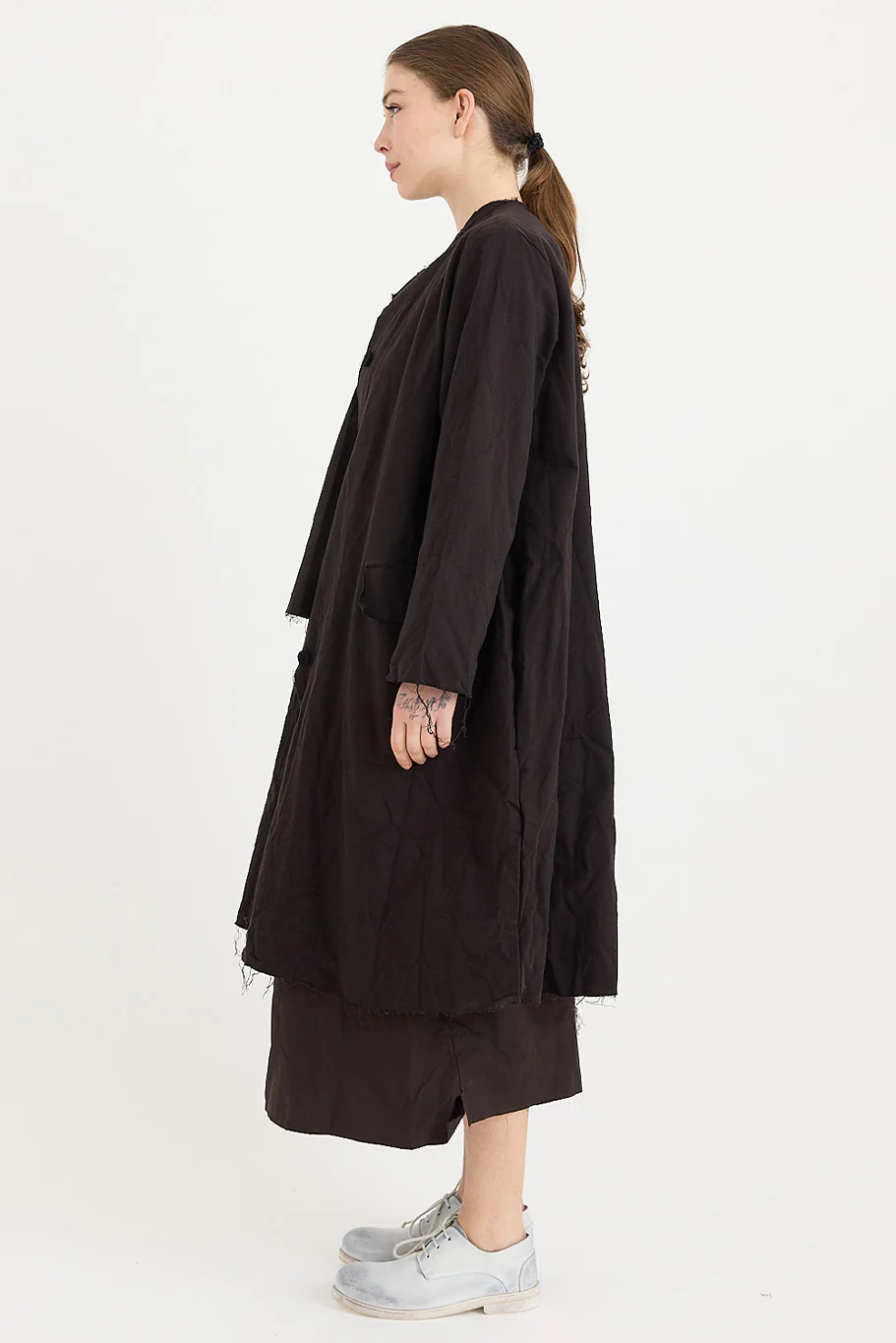 SCHA - Cotton Flannel - Button-Down Cosy Coat - Image 8