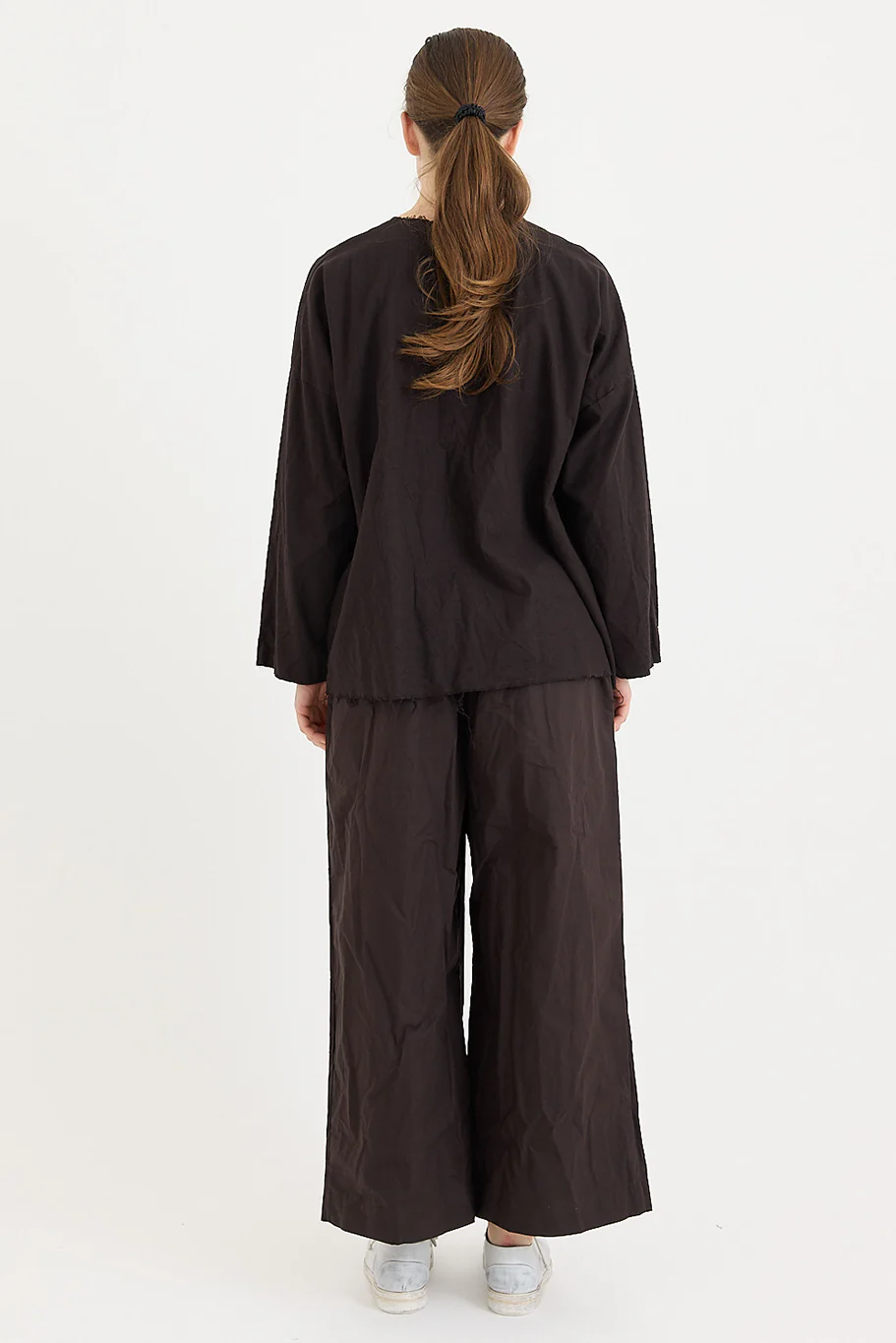 SCHA - Waxed Cotton - Deep Pockets - Wide Leg Pant - Image 5