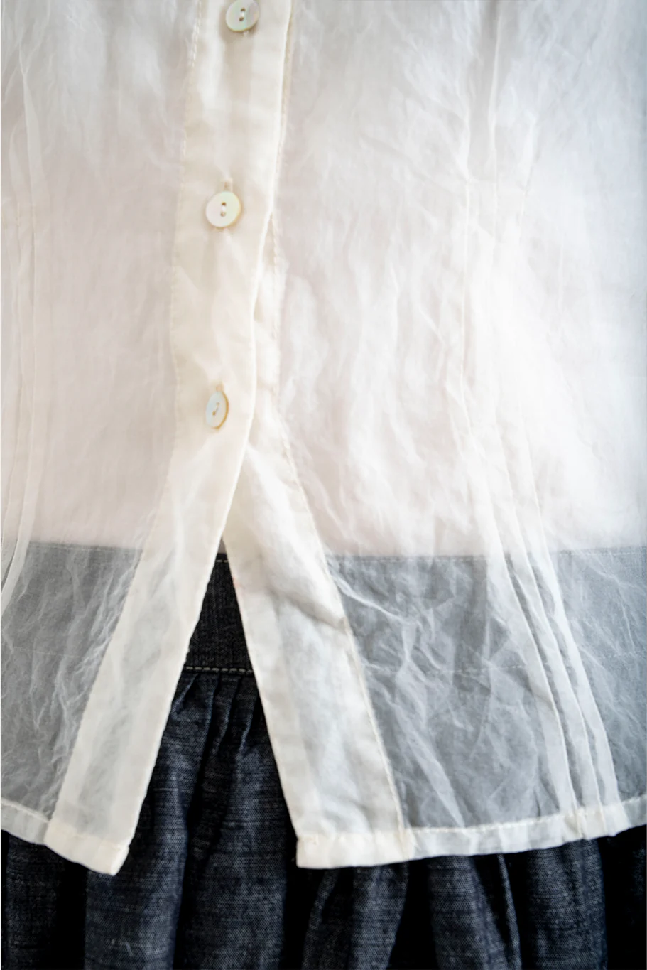 Bukeshla - Florence Blouse - Cream Organza - Image 6