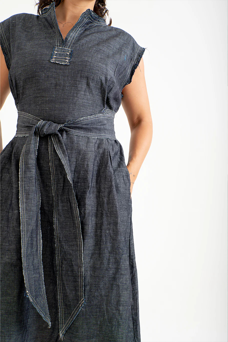 Bukeshla - Flax-Lilly Tie Dress - Image 4