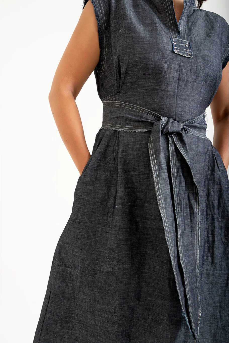 Bukeshla - Flax-Lilly Tie Dress - Image 5