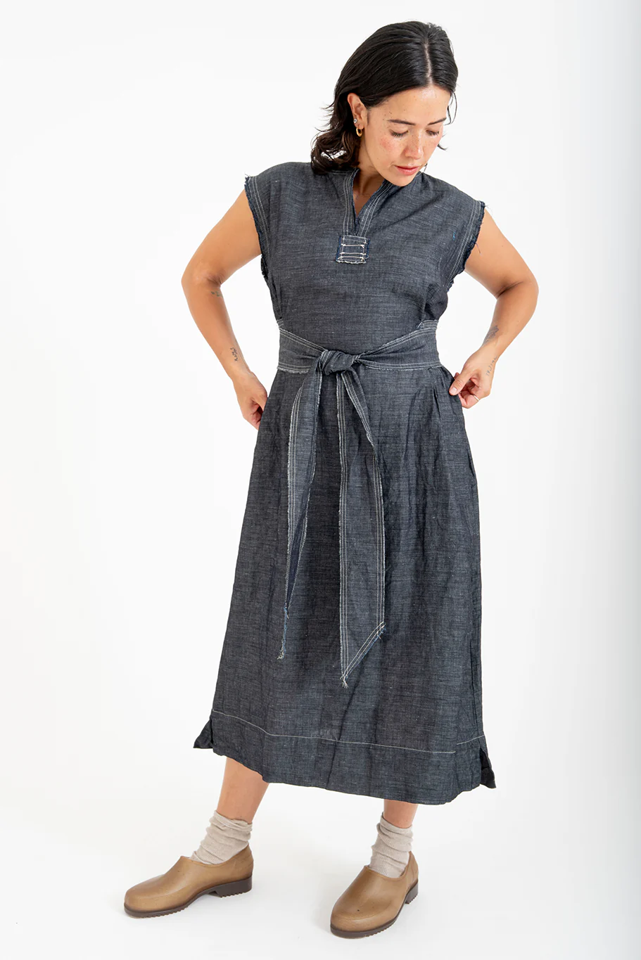 Bukeshla - Flax-Lilly Tie Dress - Image 7