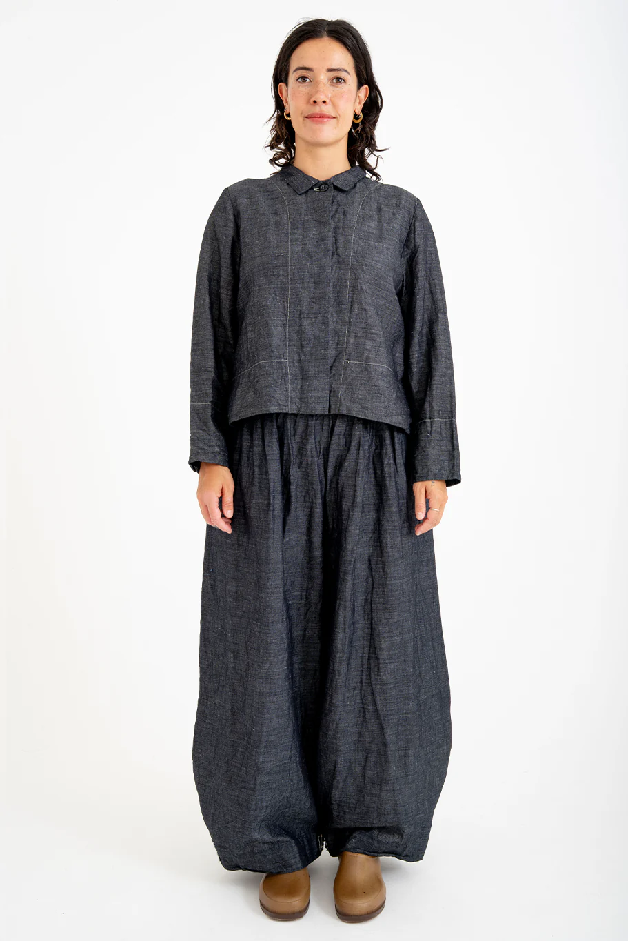 Bukeshla - Rosemary Pant - Charcoal Linen Cotton - Image 2