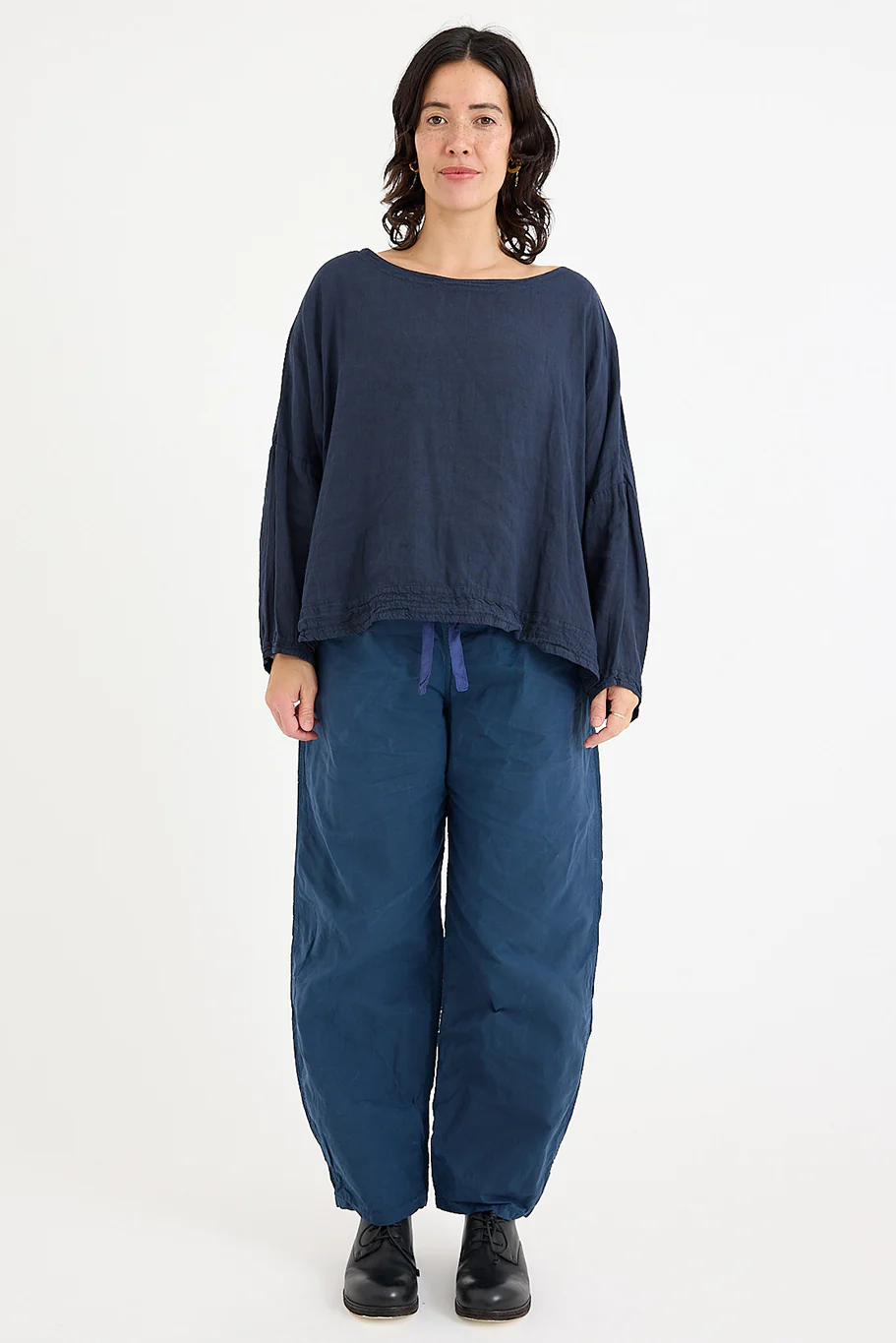 Chez Vidalenc - Coulisse Pants - Cotton Sailor - Blue - Image 2