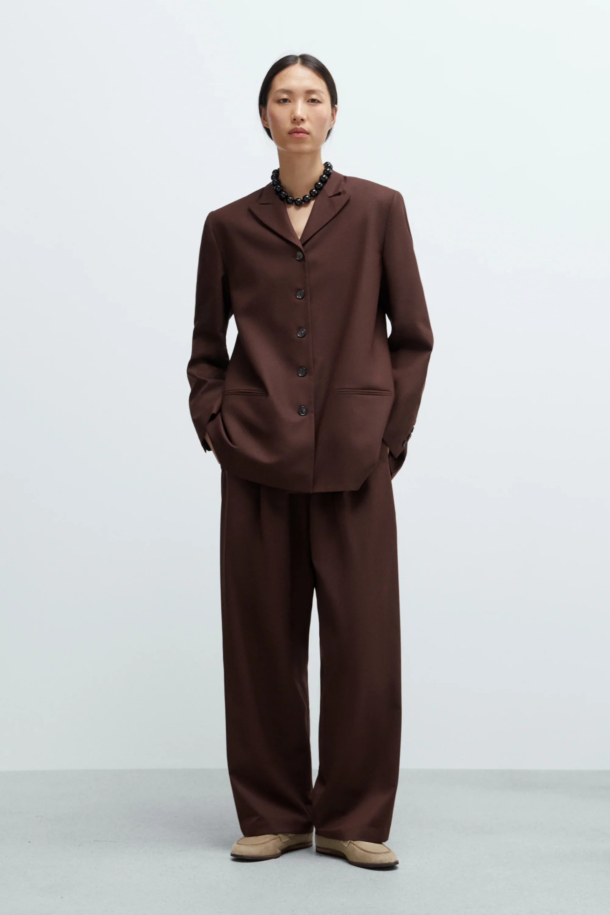 Cordera - Tailored Masculine Pants - Burgundy - Image 4