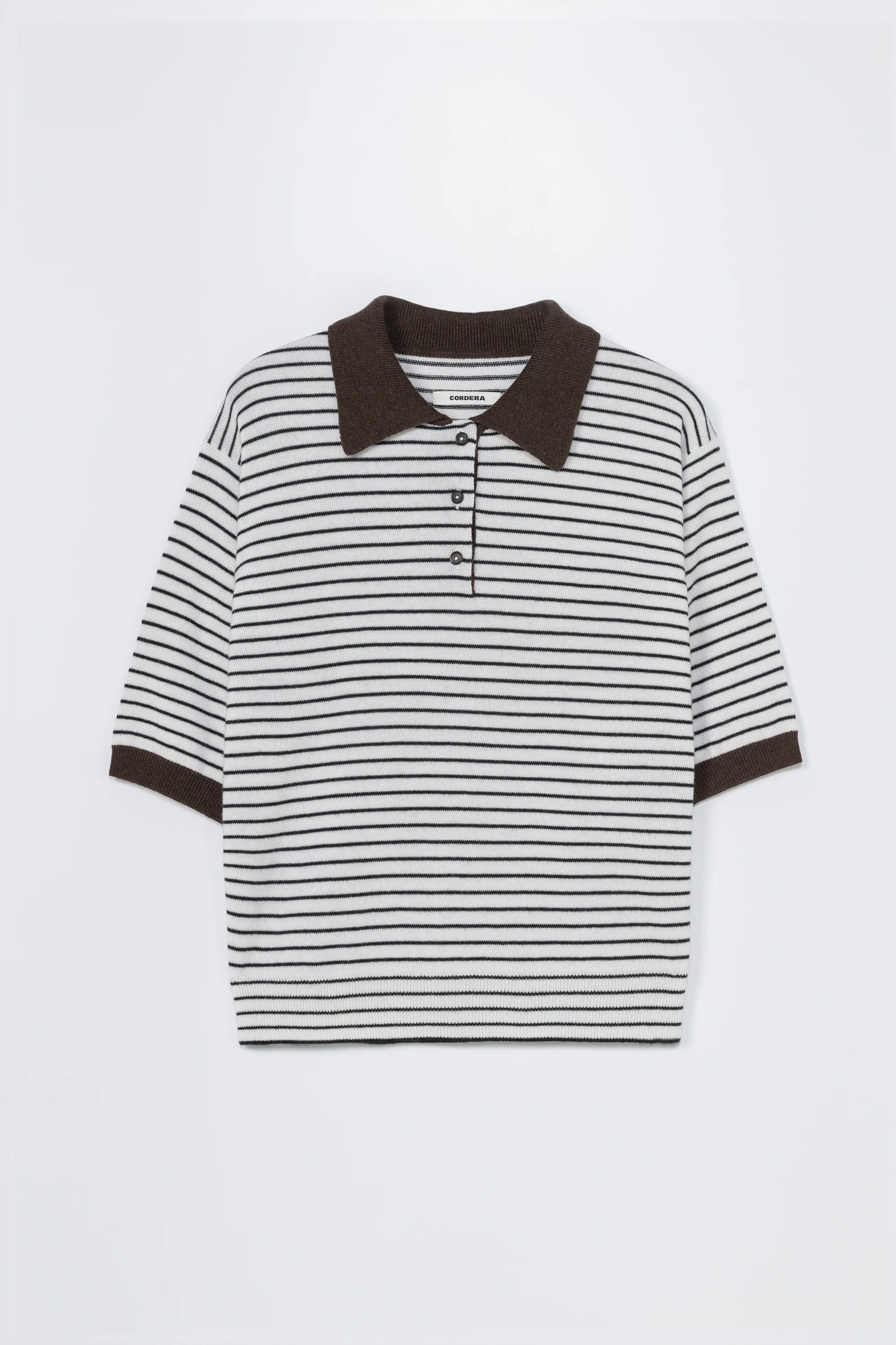 Cordera - Merino Wool Striped Polo - Image 4