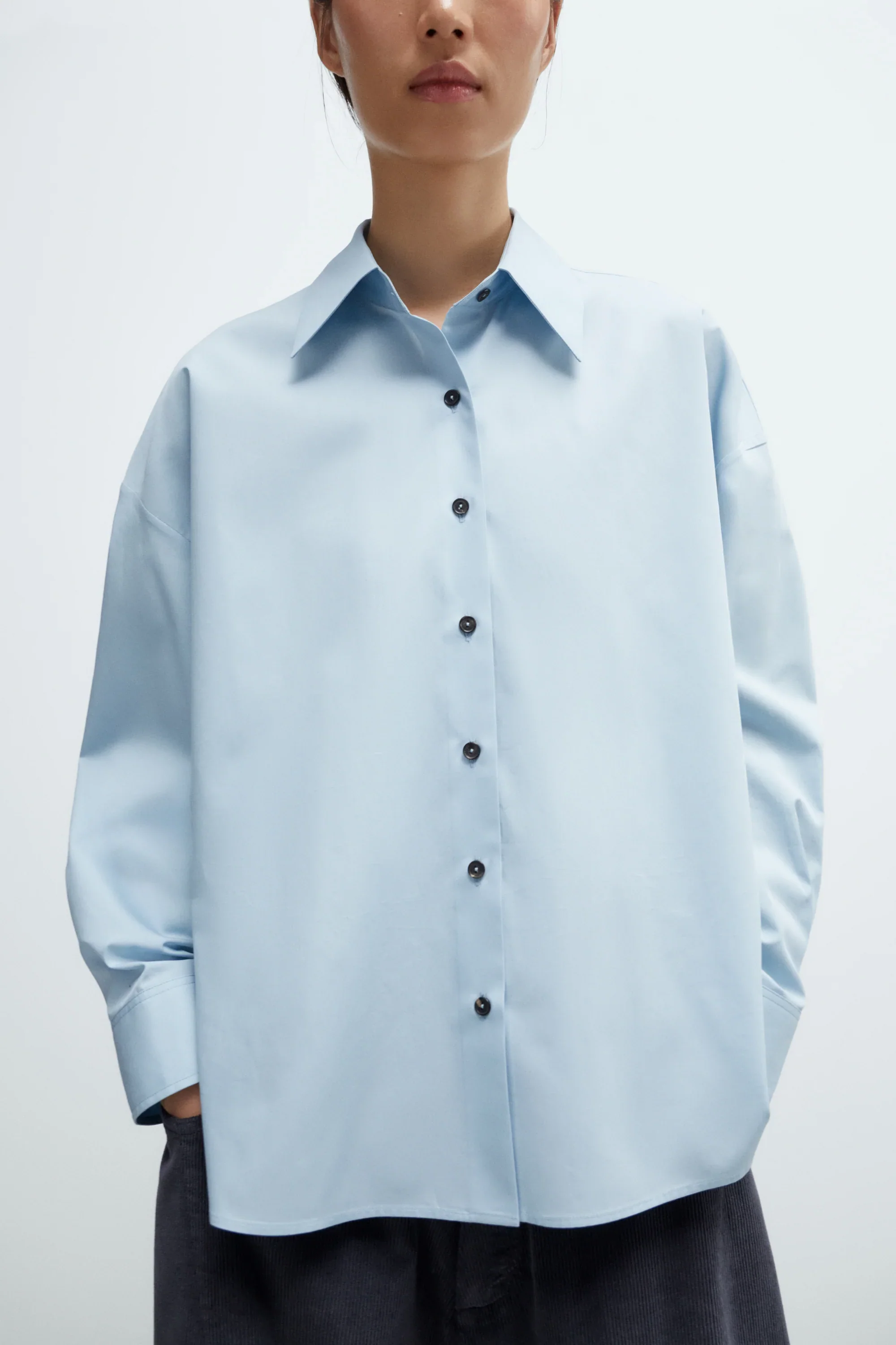 Cordera - Oversized Shirt - Baby Blue - Image 2