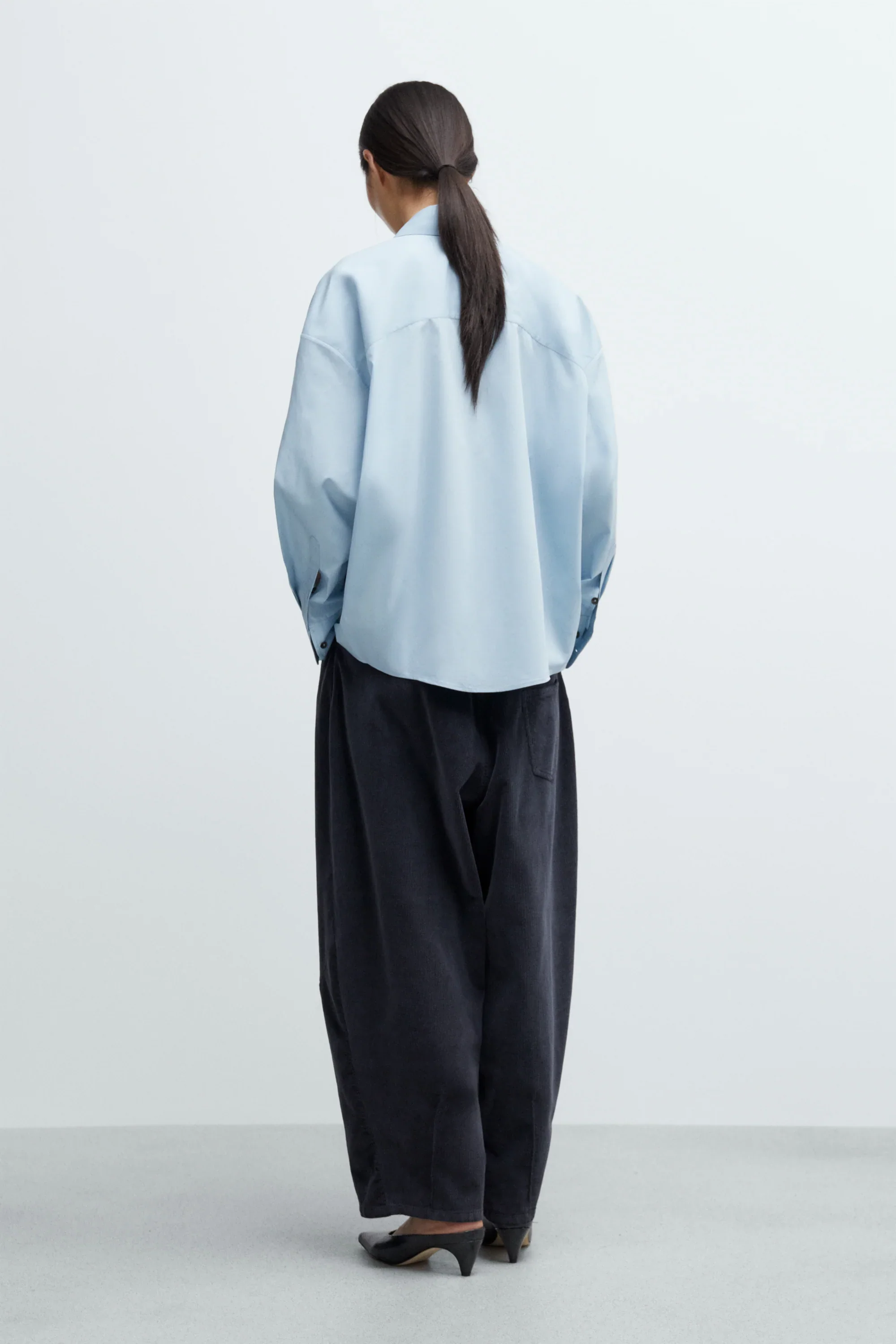 Cordera - Oversized Shirt - Baby Blue - Image 3