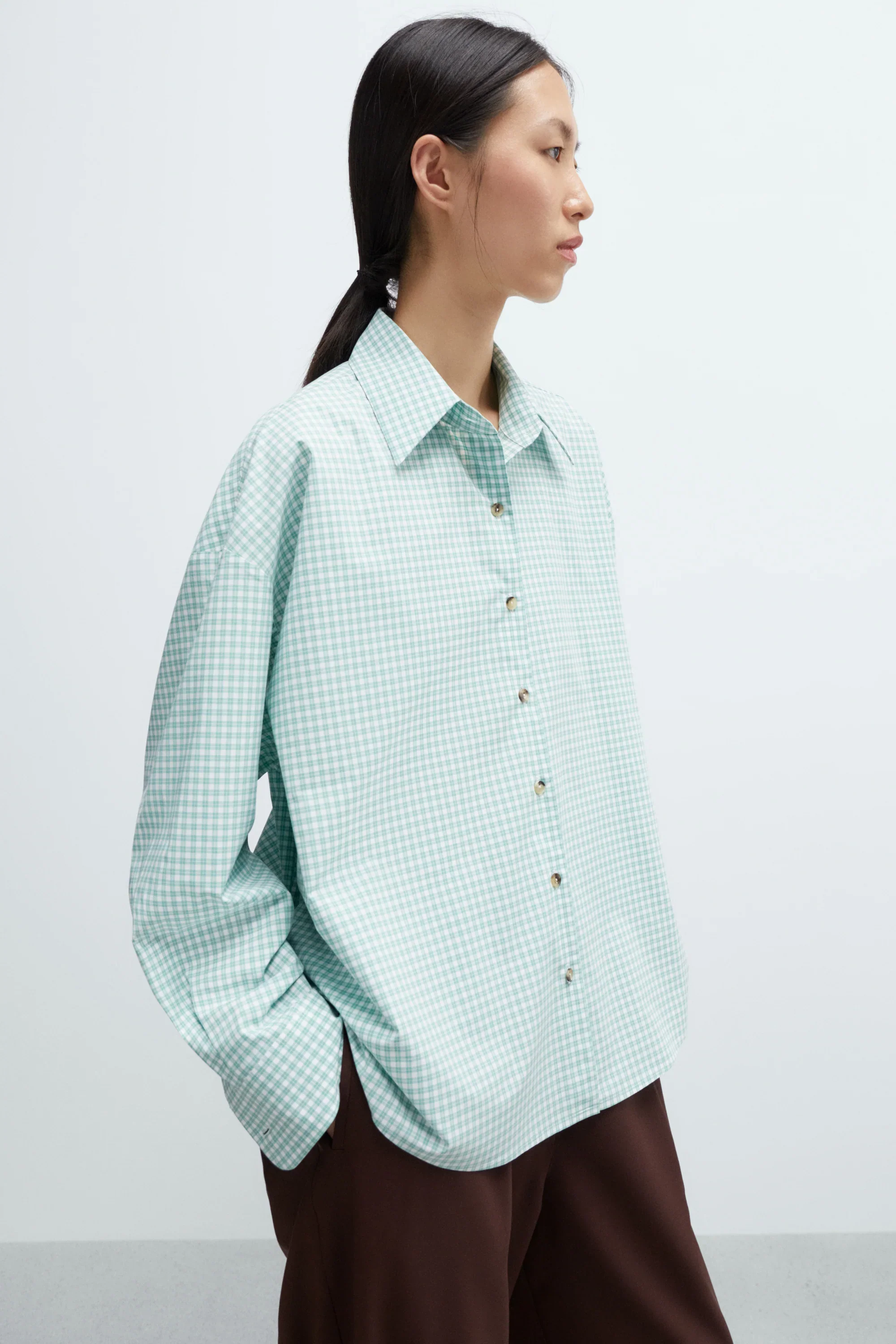 Cordera - Oversized Shirt - Vichy Green - Image 2