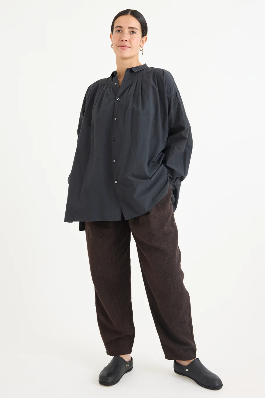 Kaval - Wide Gather Blouse - Supima Cotton - Image 9