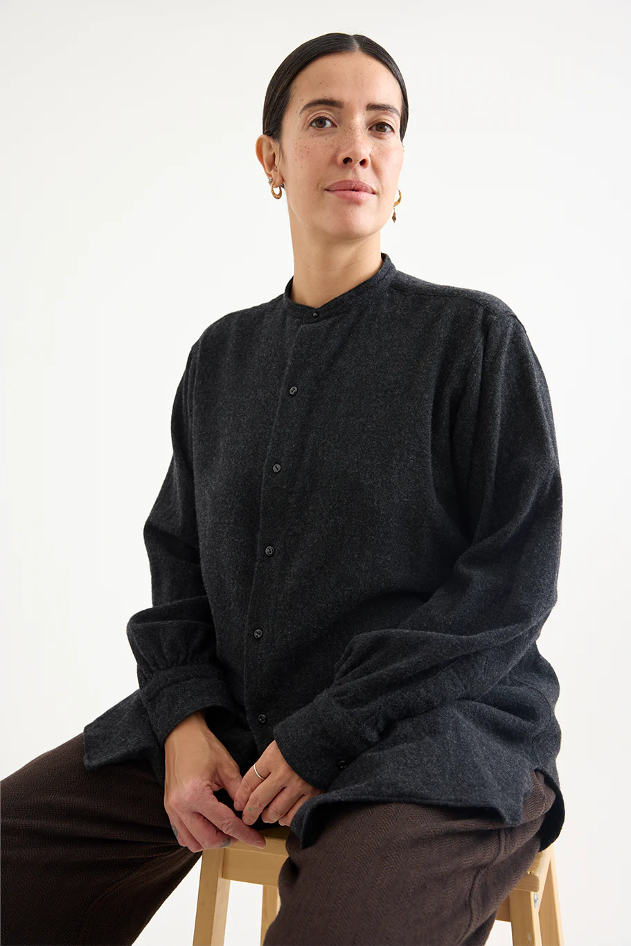Kaval - Stand Collar Shirt - Image 8