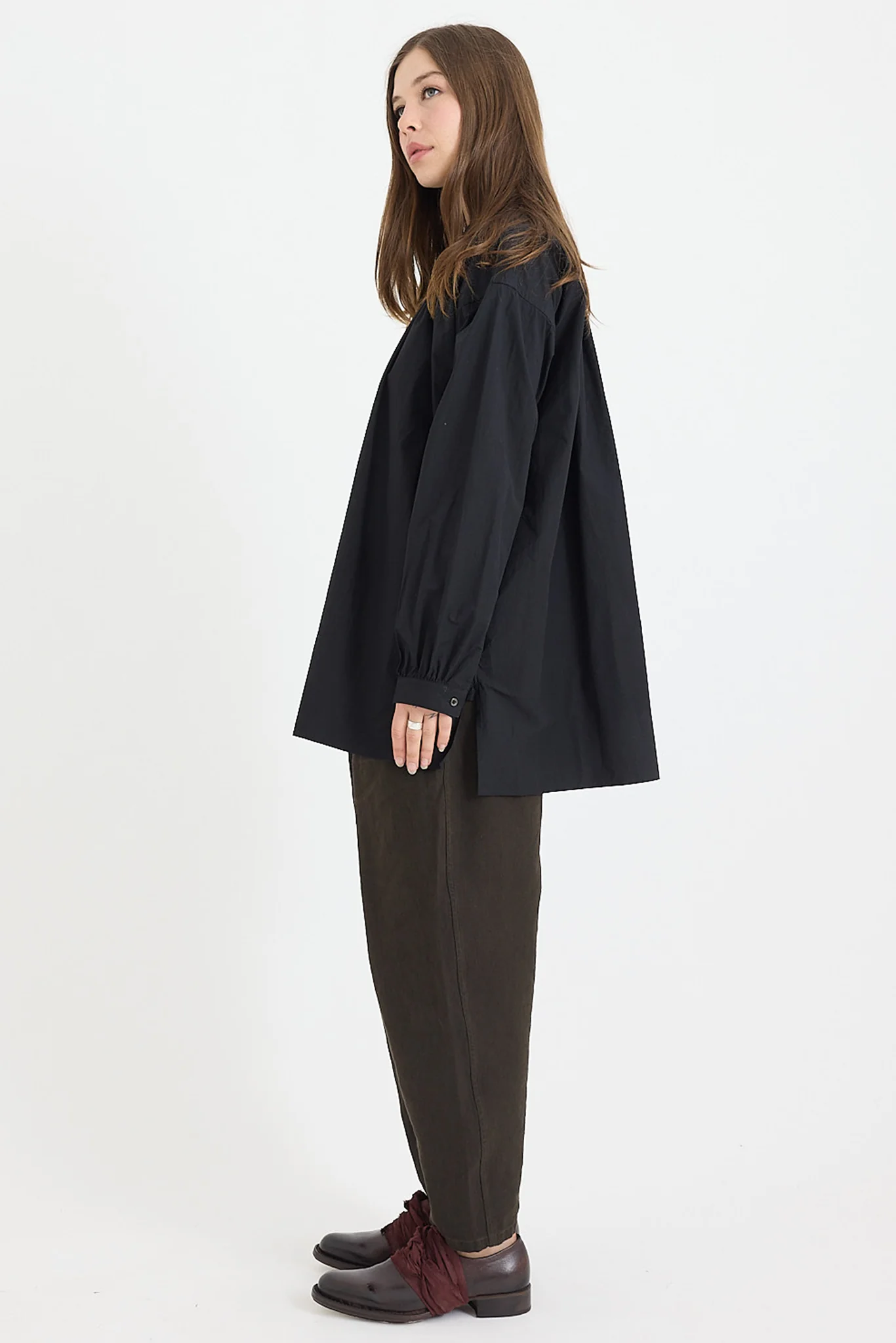 Kaval - Wide Gather Blouse - Typewriter Cotton - Image 7