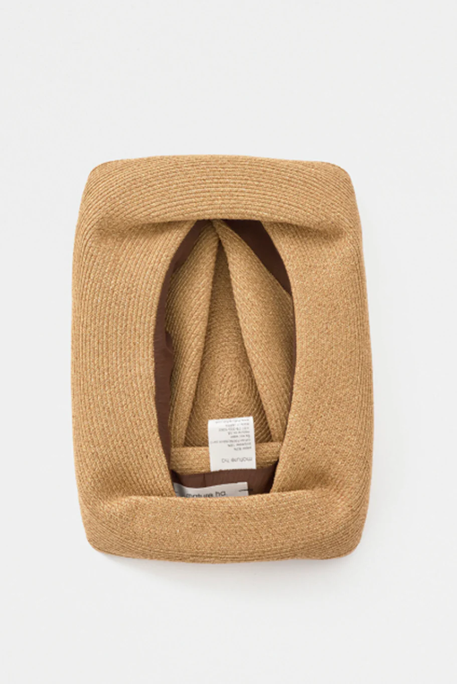 Mature Ha - Boxed Hat 11cm Brim with Ribbon - Mix Brown/Beige - Image 3