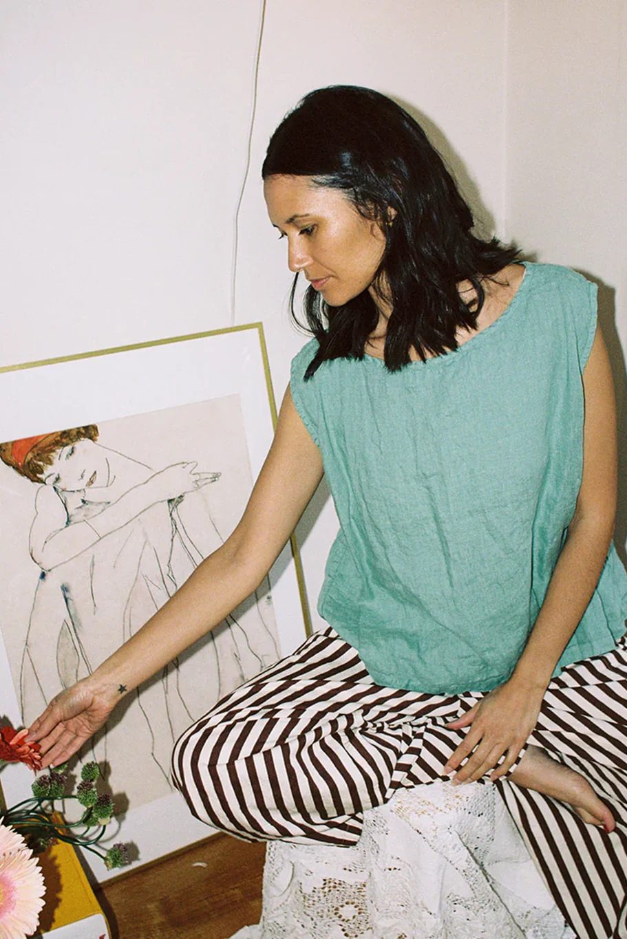 Metta - Anna Top - Light Linen