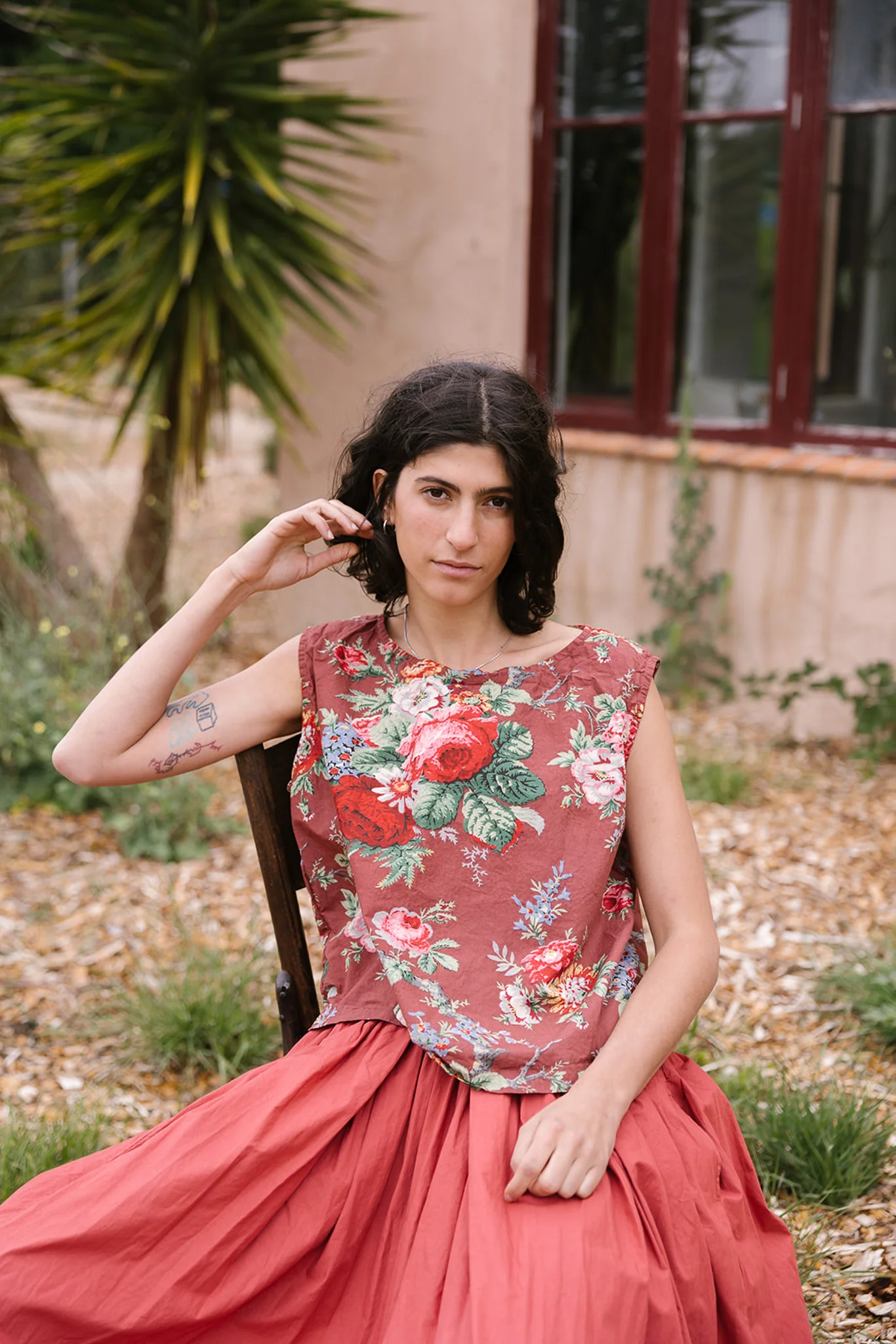 Metta - Anna Top - Sunset Garden Chintz - Image 2