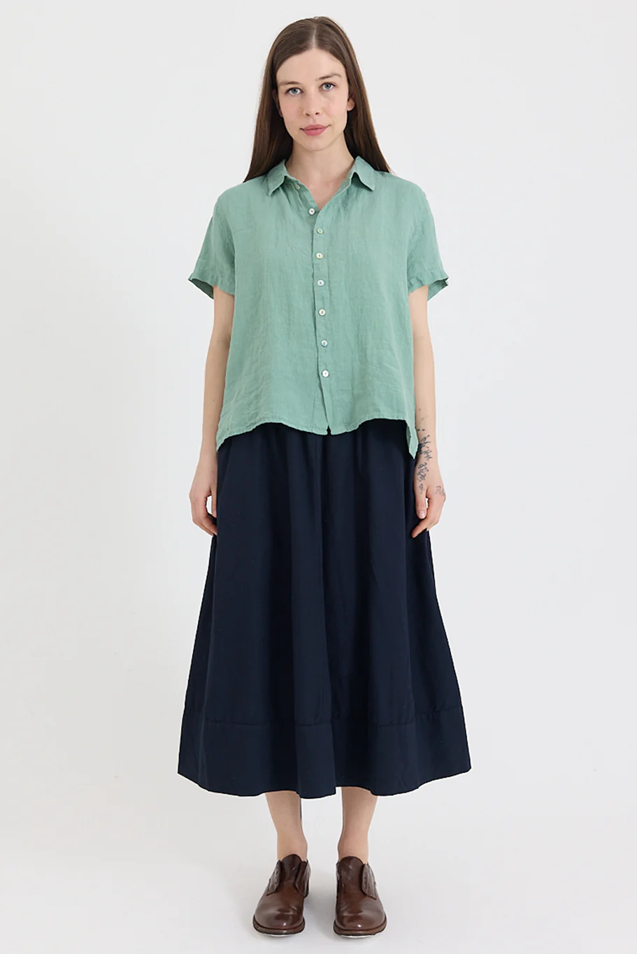 Metta - Ash A-line Skirt - Cotton Twill - Image 3