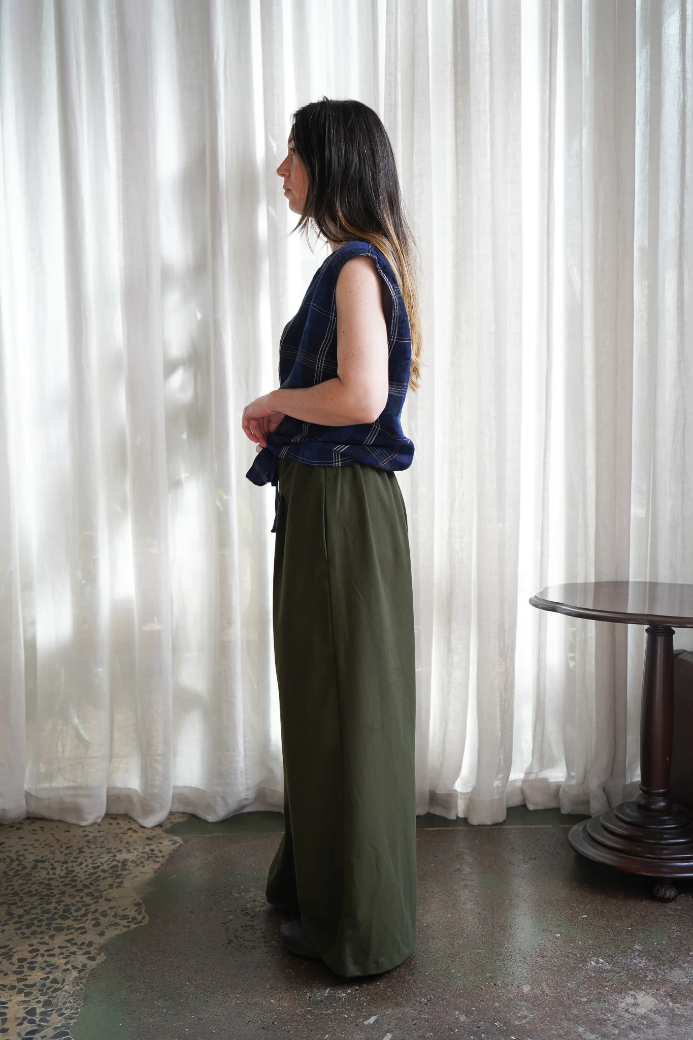 Metta - Aya Wide Pleat Pant - Brushed Cotton Twill - Image 8