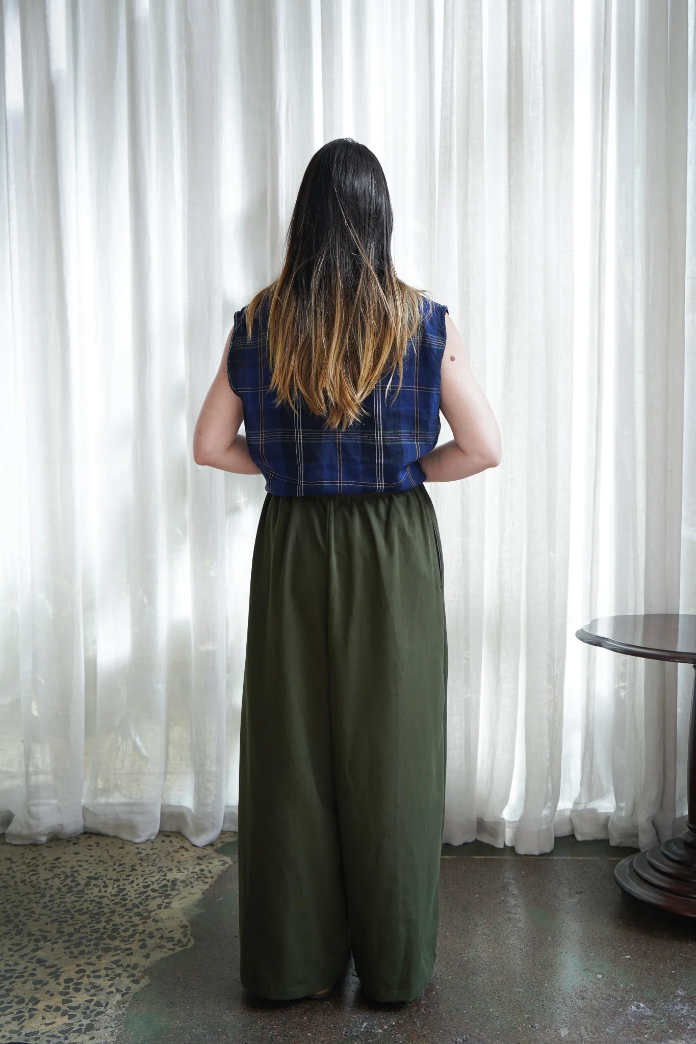 Metta - Aya Wide Pleat Pant - Brushed Cotton Twill - Image 9