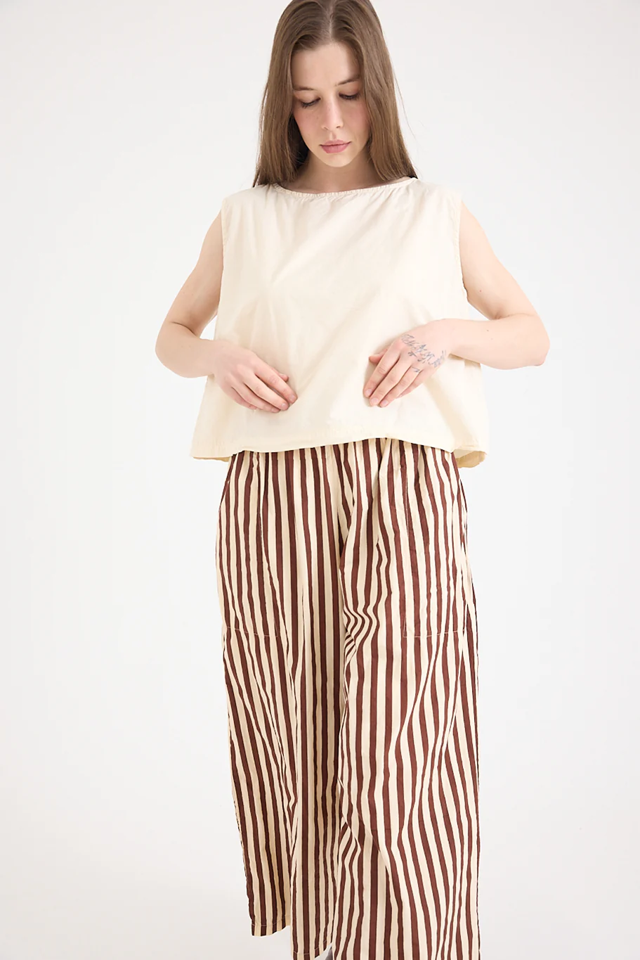 Metta - Chisato Pant - Coco Stripe Cotton Poplin - Image 3