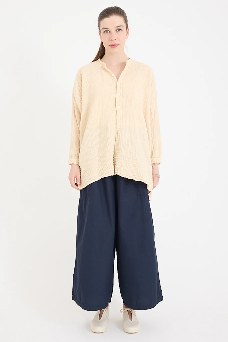 Metta - Coal Miner's Shirt - Triple Gauze Cotton