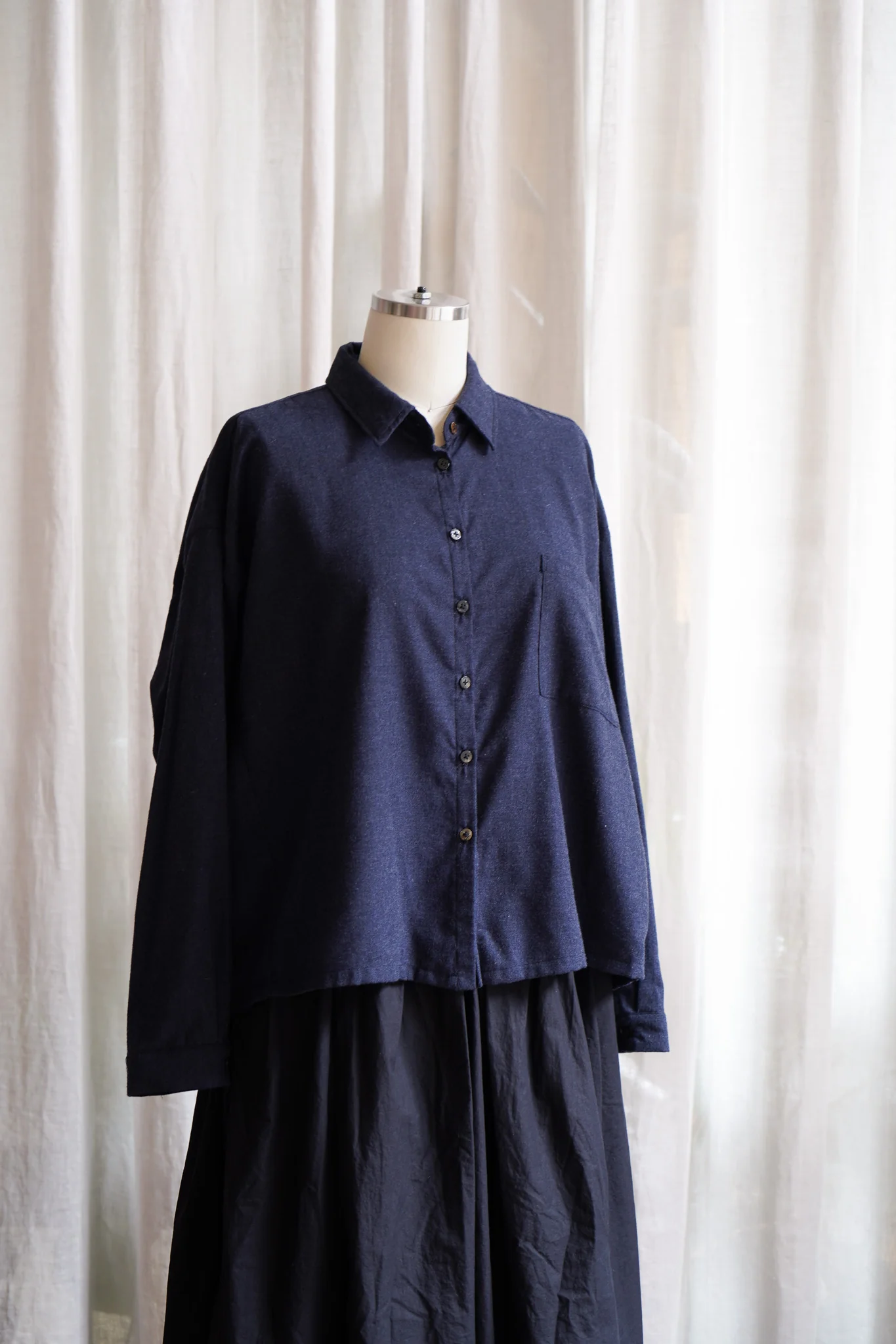 Metta - Cropped Indra Shirt - Viyella Cotton - Image 2