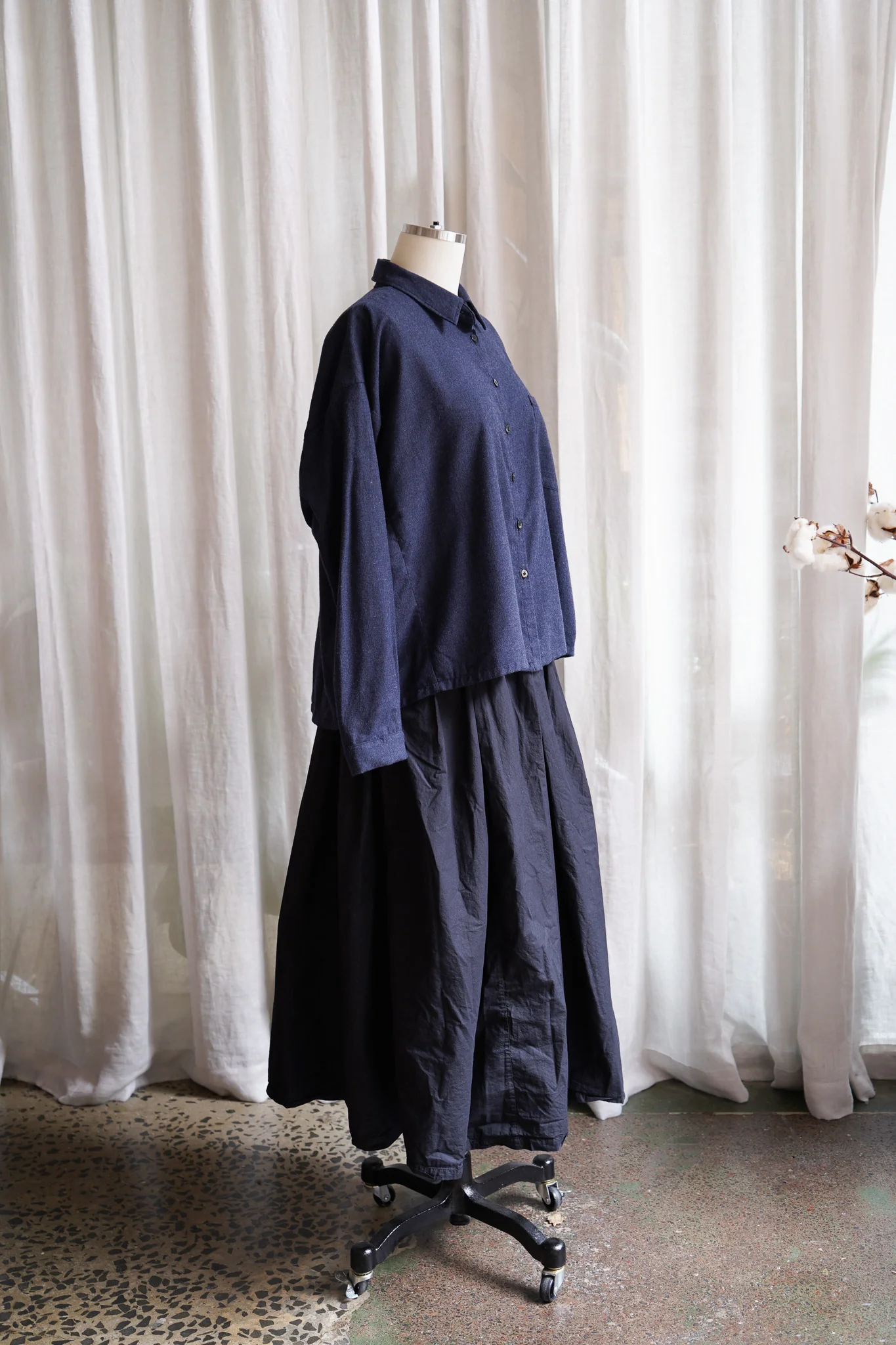 Metta - Cropped Indra Shirt - Viyella Cotton - Image 3