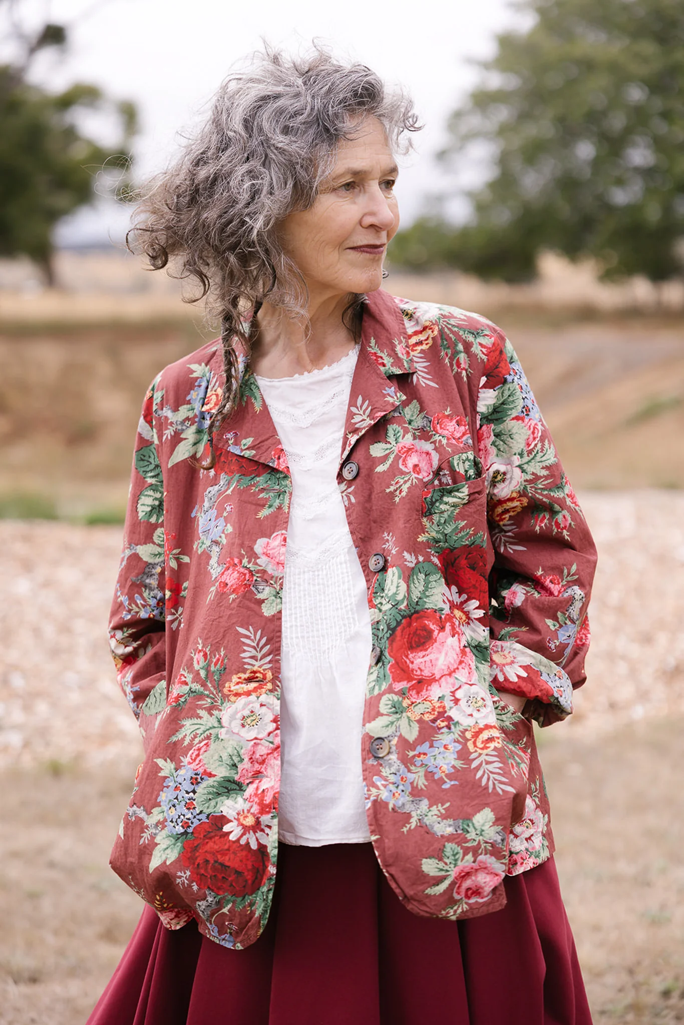 Metta - Dominique Blazer - Sunset Garden Chintz