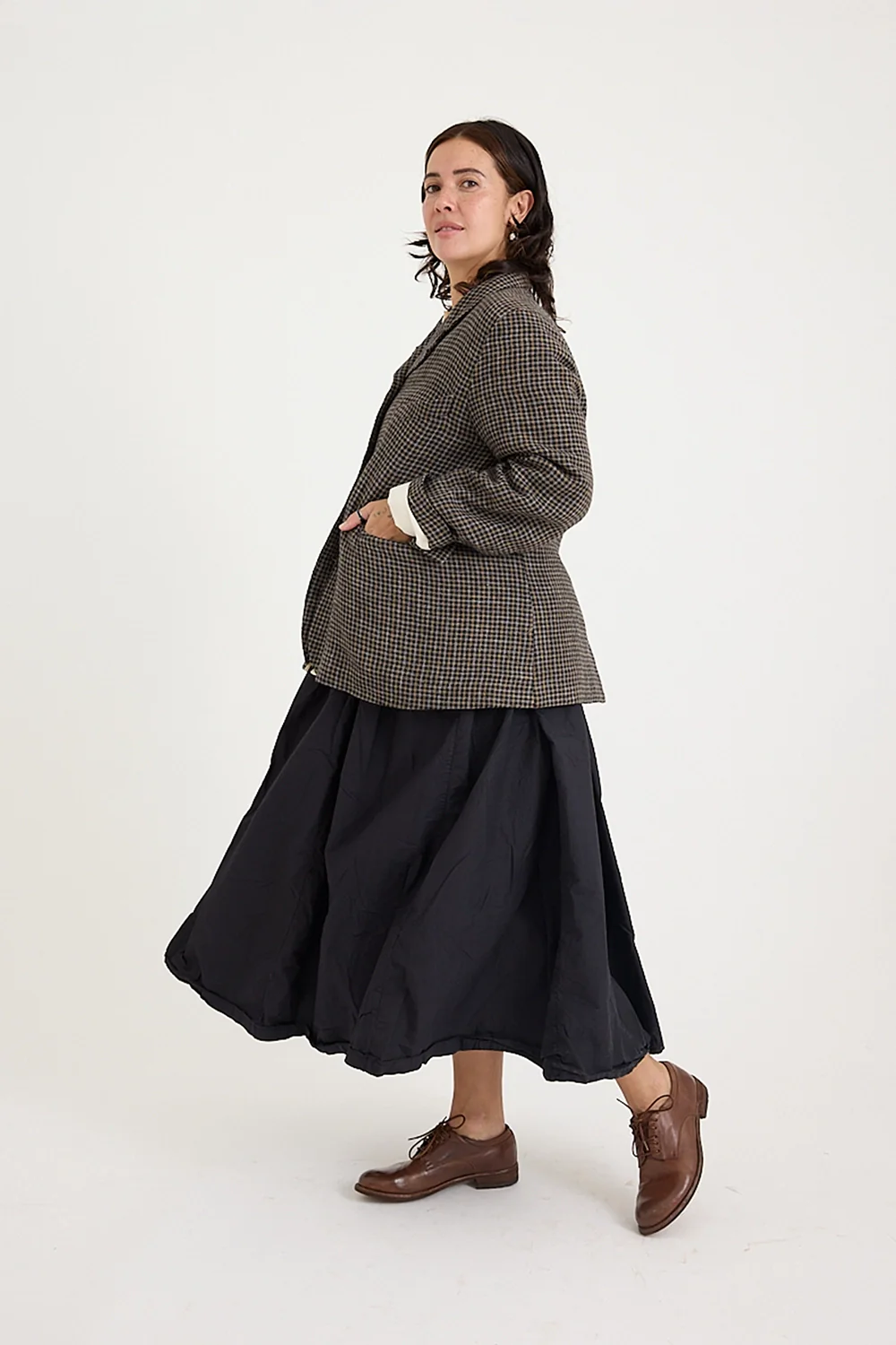 Metta - Dominique Blazer - Shepherd's Plaid - Image 5