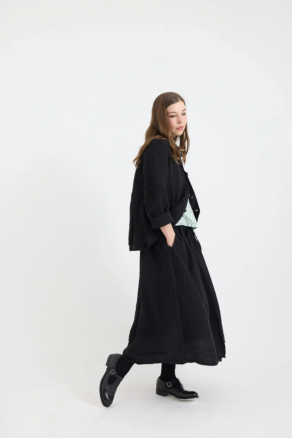 Metta - Emily Skirt - Light Linen - Image 2