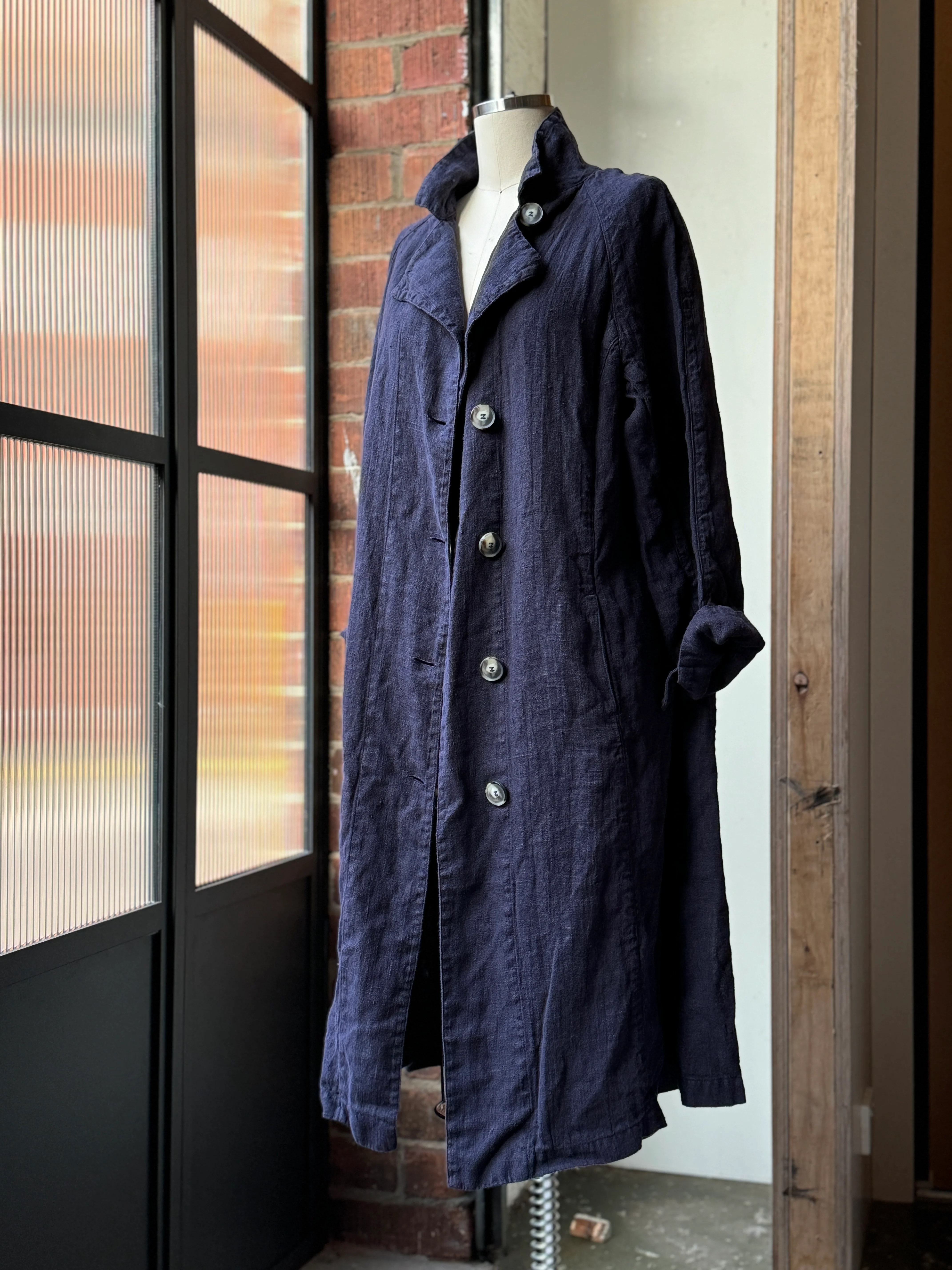 Metta - 1915 Unisex Duster Jacket - Thick Linen - Image 7