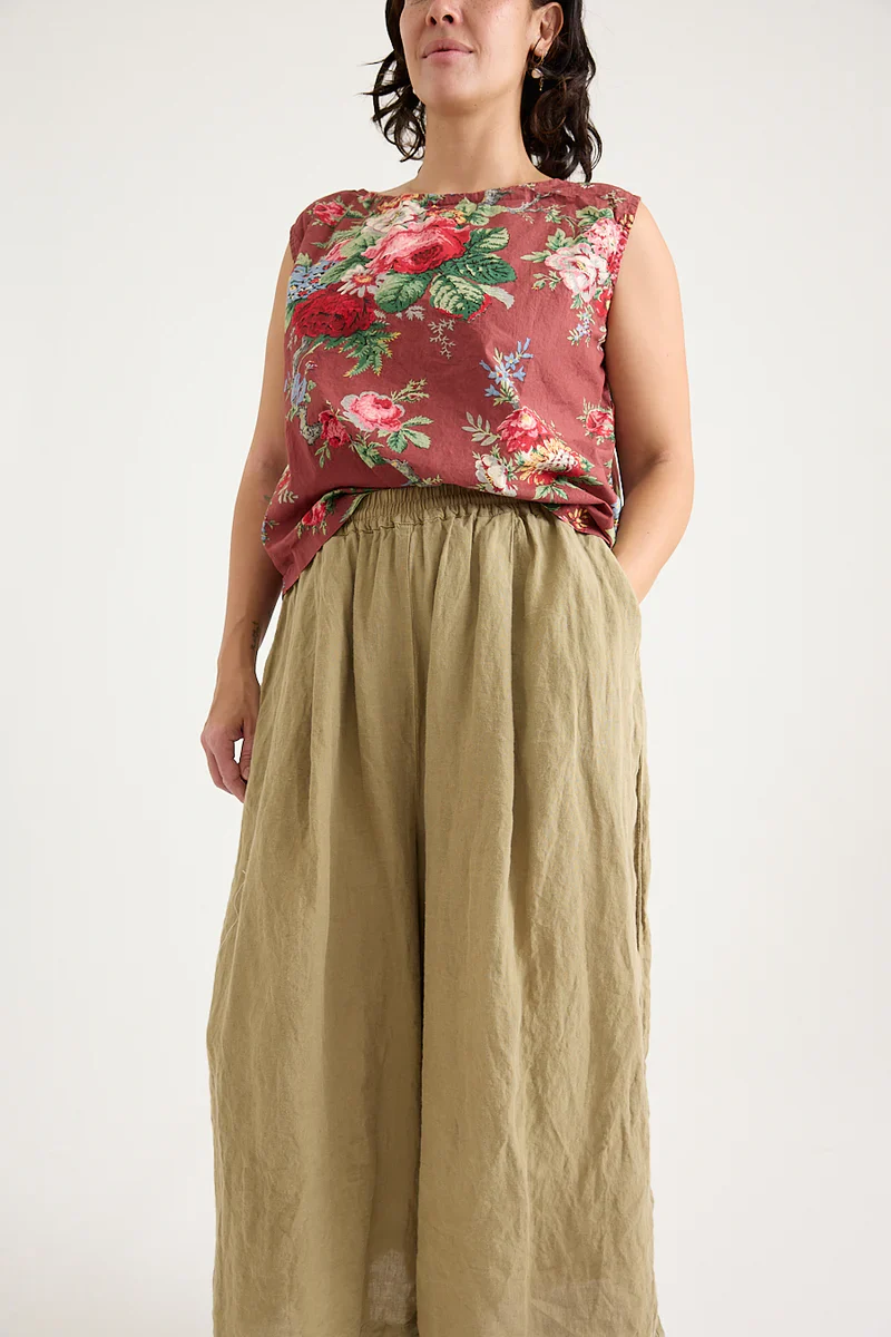 Metta - Hosta Wide Leg Pant - Light Linen - Image 4